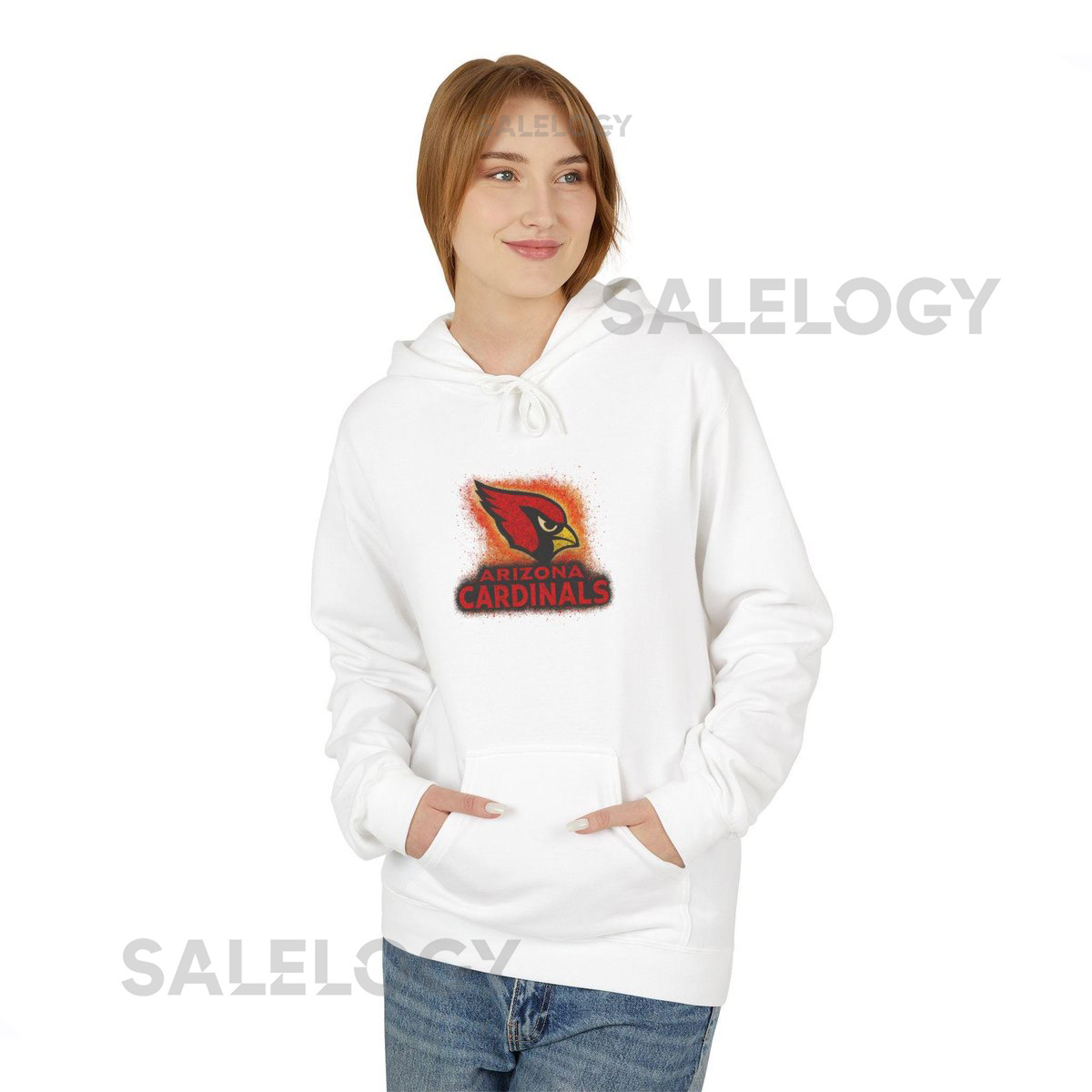 Cozy Arizona Cardinals Sports Fan Hoodie Unisex Midweight Hoodie Perfect Gift for Game Day Cardinals Apparel_602