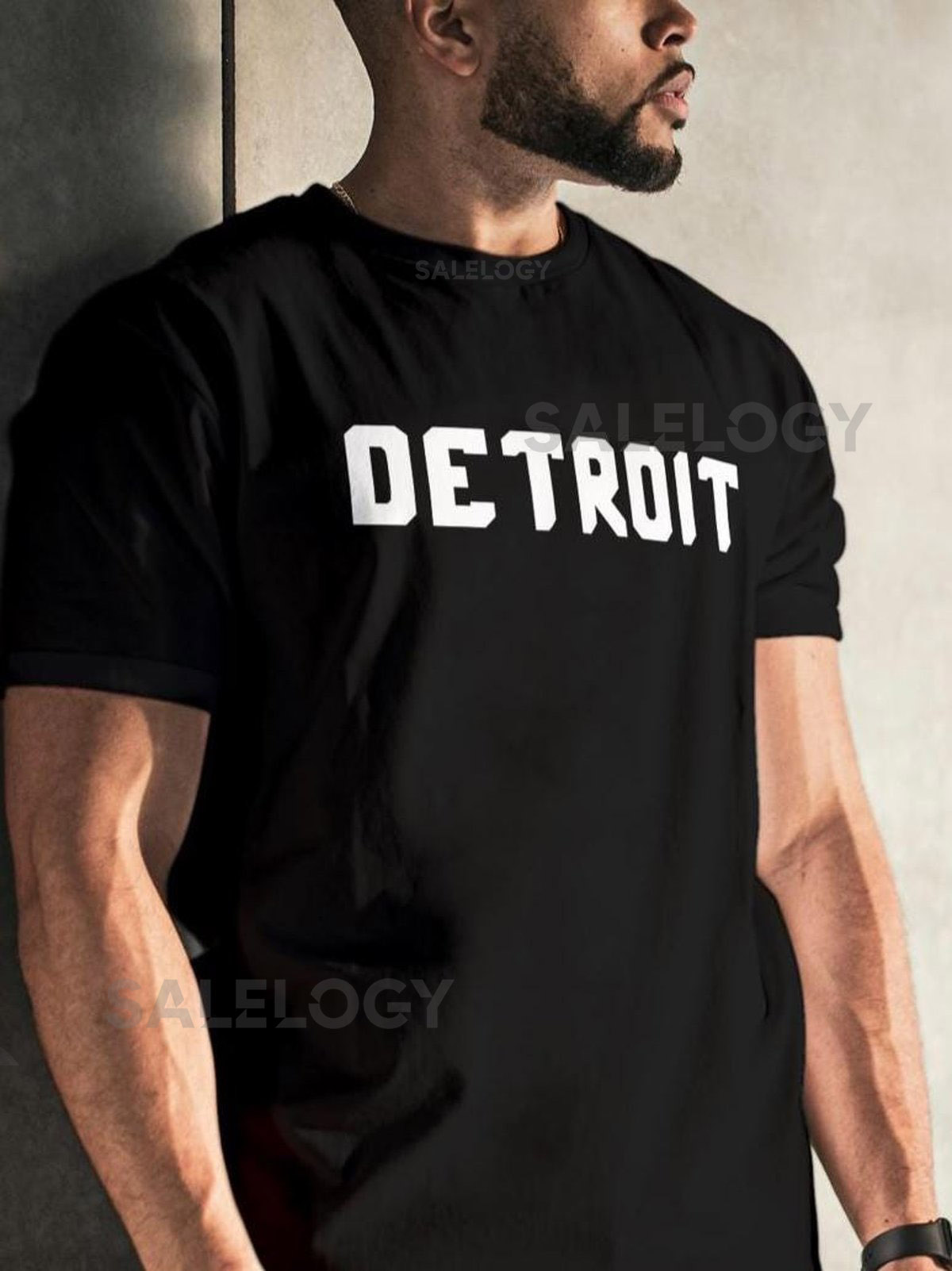 DETROIT- Bold Block Letter T-Shirt_147