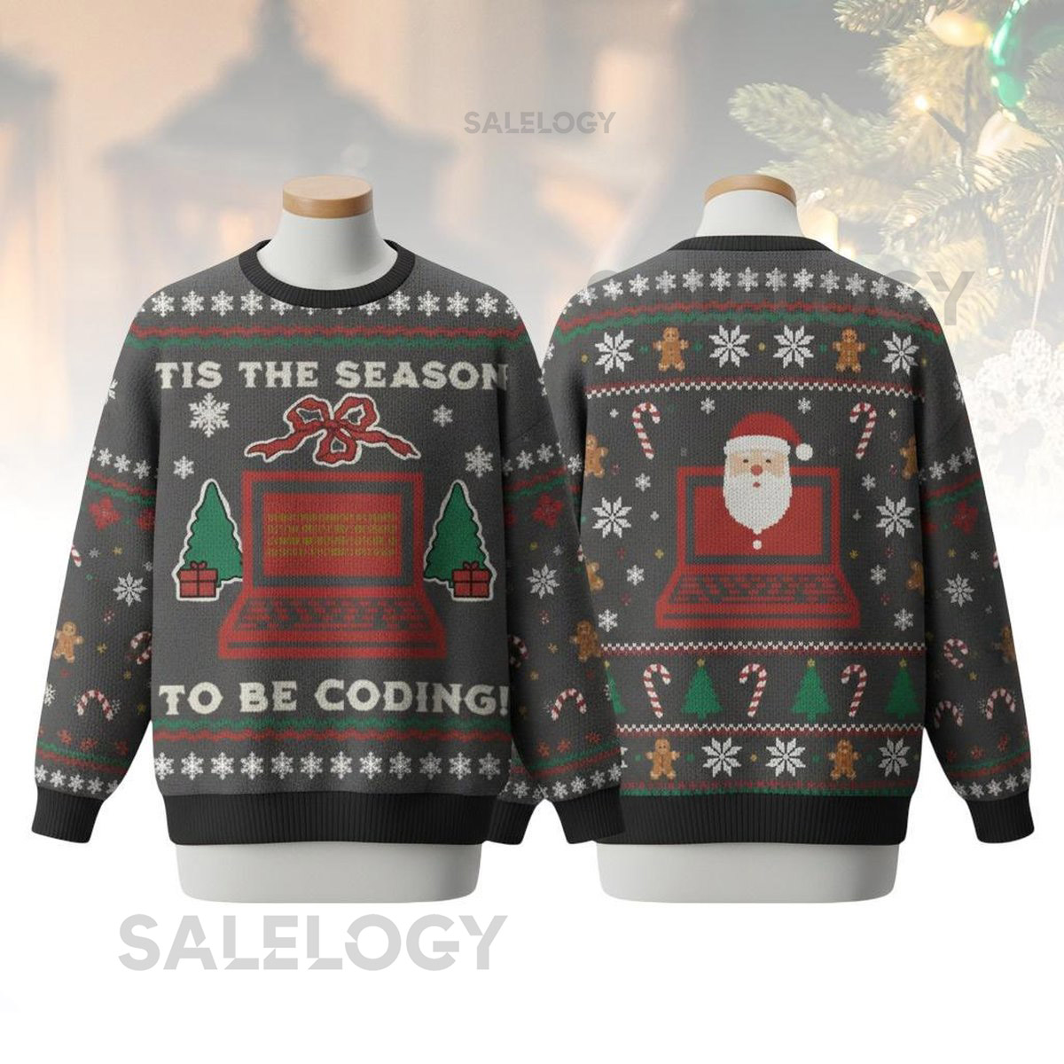 Coding Christmas Ugly Sweater Programmer Holiday Sweater Tech Sweater For Men And Women Xmas Gift