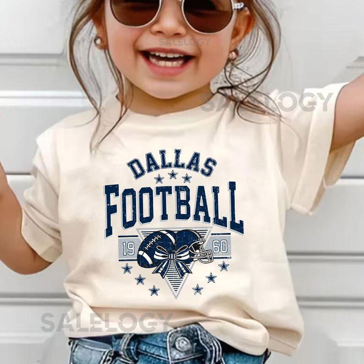 Vintage Dallas Football Team T-Shirt for Kids and Adults Sporty Casual Tee with Bold Design and Comfortable Fit for Game Day Gift Fan_575