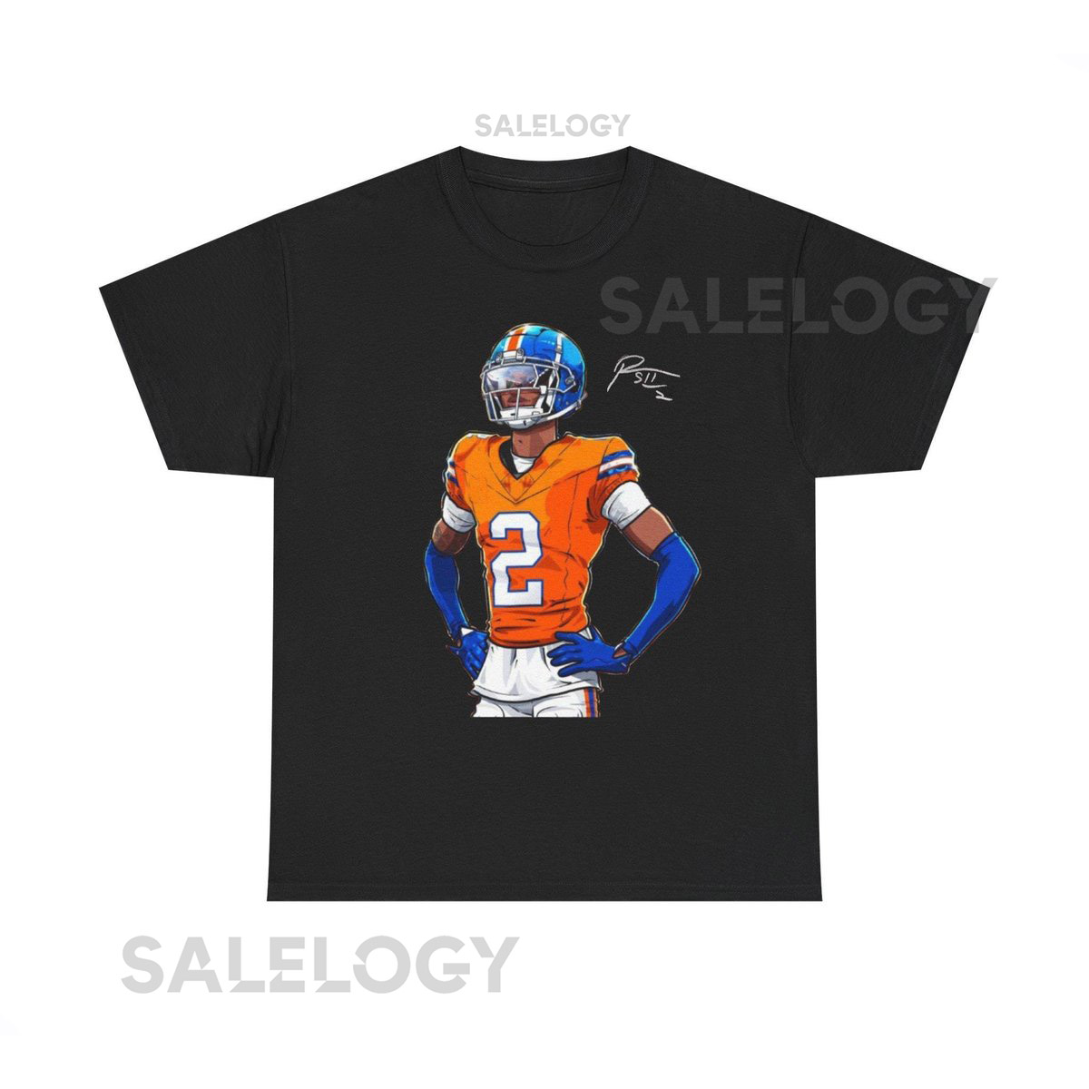 Patrick Surtain Denver Broncos T Shirt Animated Autograph Edition_422