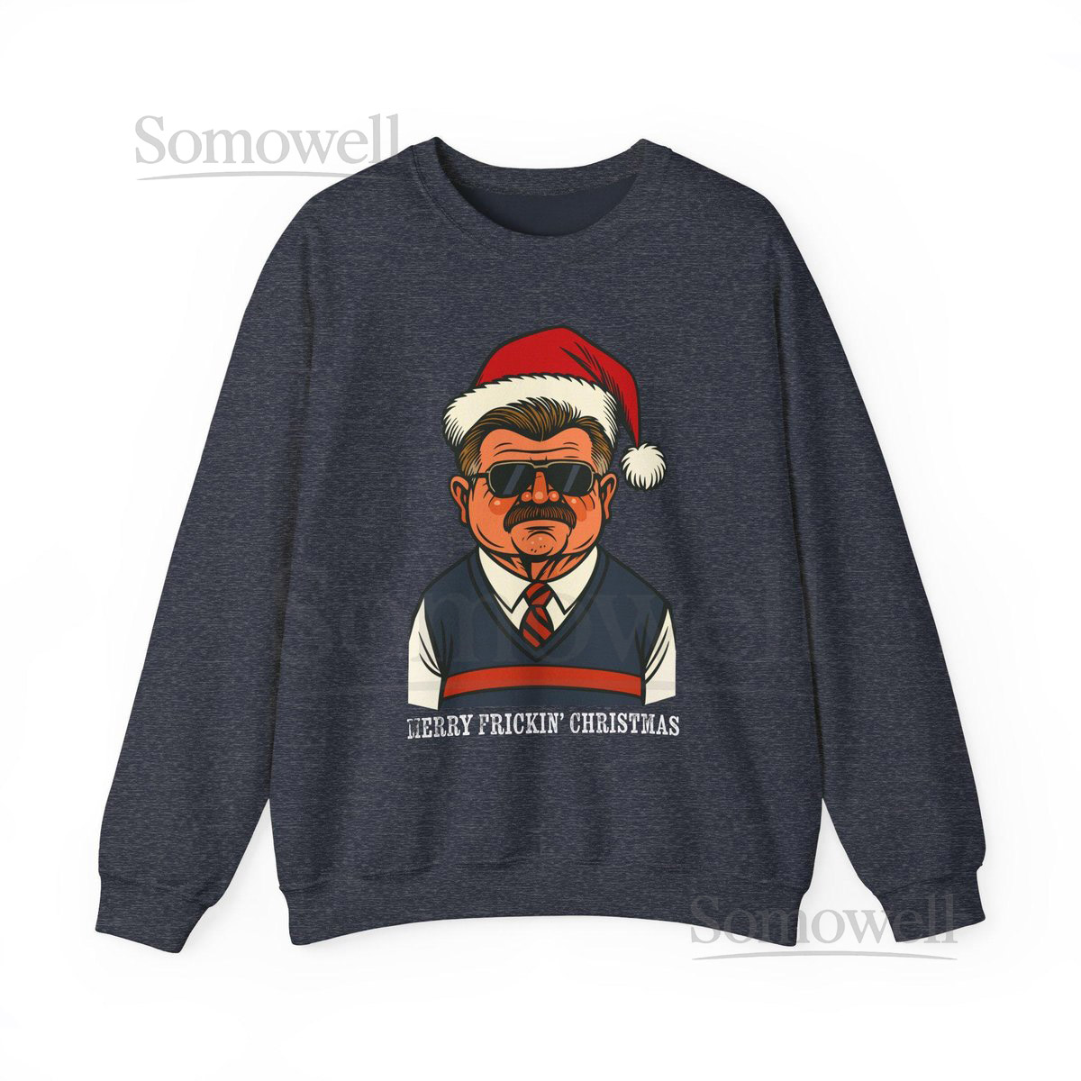 Ditka Claus Sweatshirt - Funny Chicago Bears Christmas Crewneck Pullover Sweatshirt_619