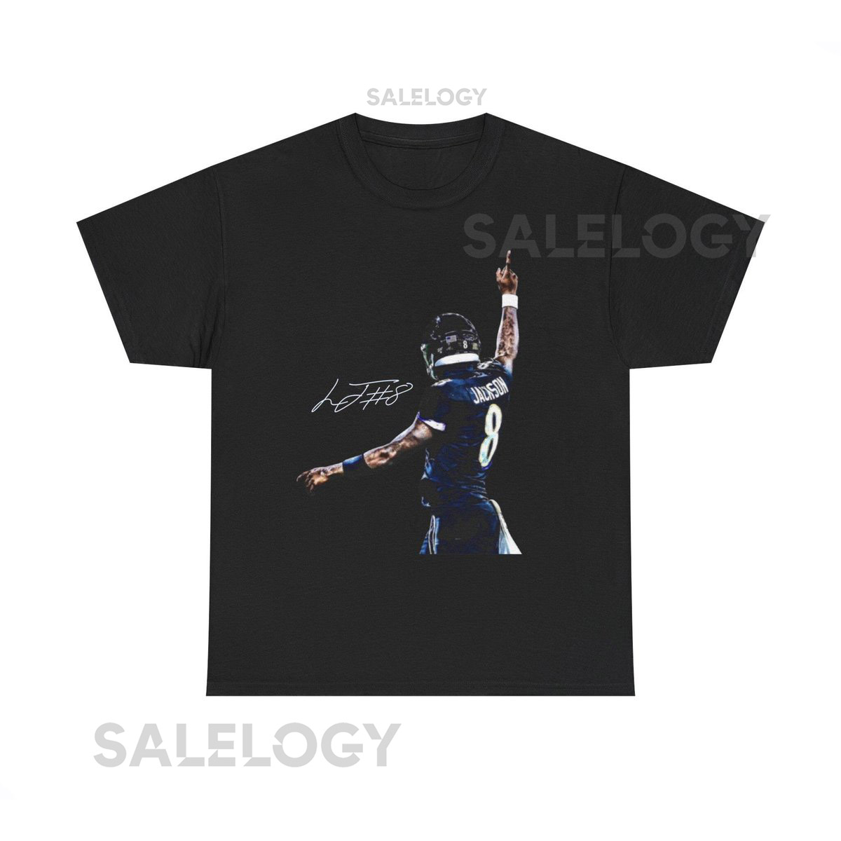 Lamar Jackson Baltimore Ravens T Shirt Autograph Edition_753