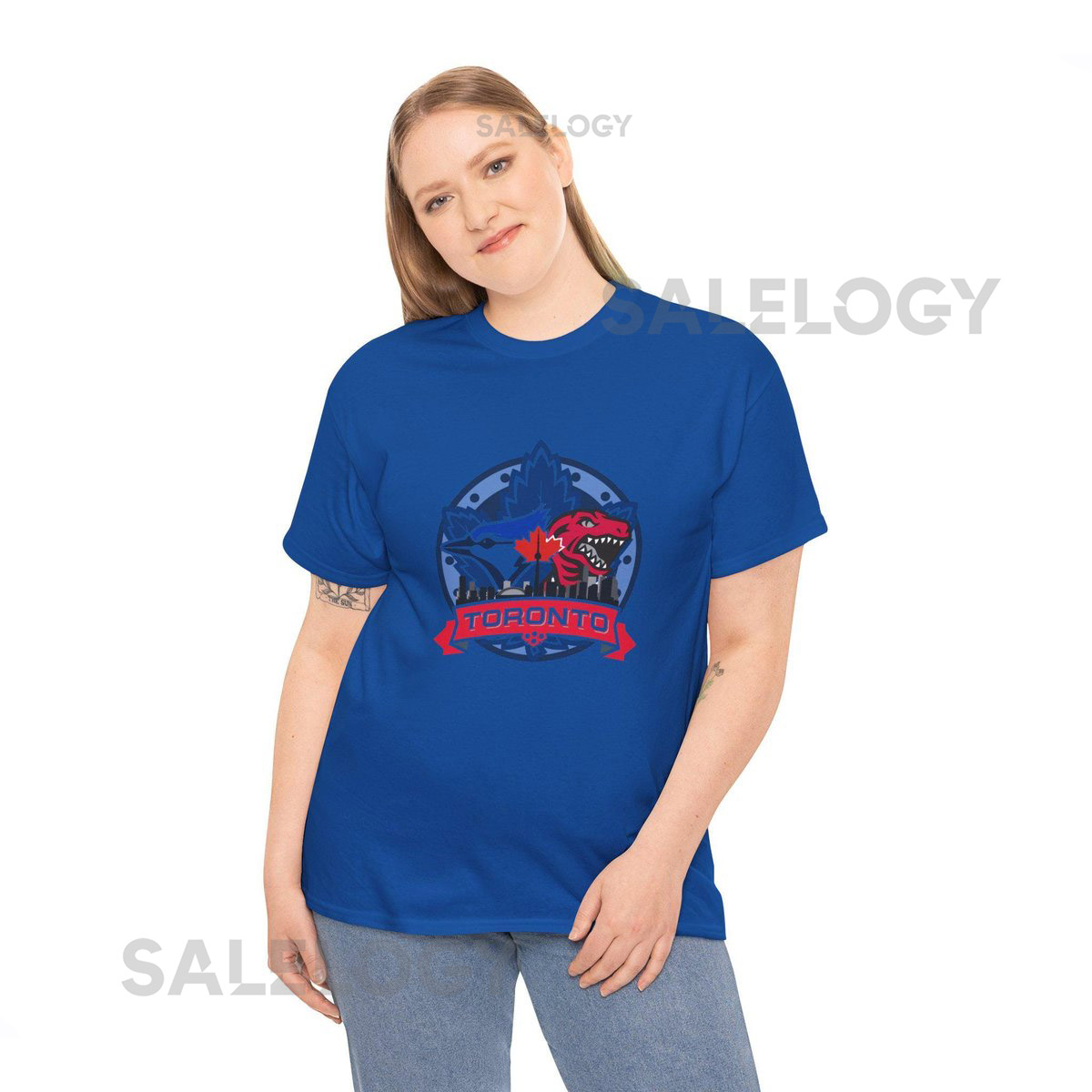 Toronto Blue Jays and Raptors Unisex Cotton Tee Sports Fan Apparel_312