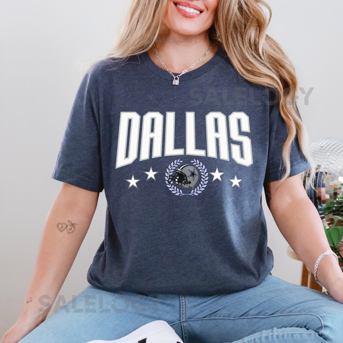 Dallas Football Varsity Shirt Bella Canvas Game Day Tee Retro Cowboy Football T-Shirt Sunday Tailgate Look Vintage Dallas Football Tee_258