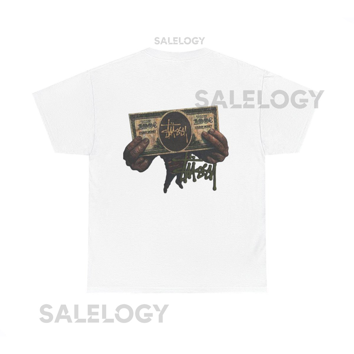 Stüssy Graphic Tee Unisex Heavy Cotton Shirt Hip-Hop Apparel_391