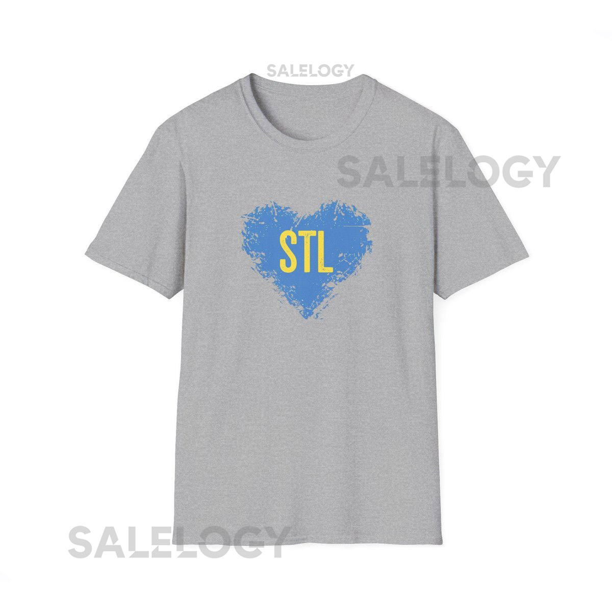 St Louis Hockey Tee Unisex Softstyle T Shirt Gift Shirt Saint Louis Shirt St Louis Heart Shirt St Louis Tee Hockey Shirt Blues Tee_498