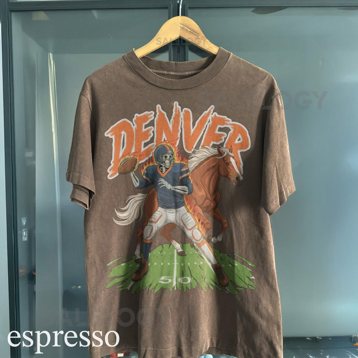 Vintage Denver Football Shirt Comfort Colors Broncos Football Tee Retro 90s Game Day T-Shirt Old School Merch_591
