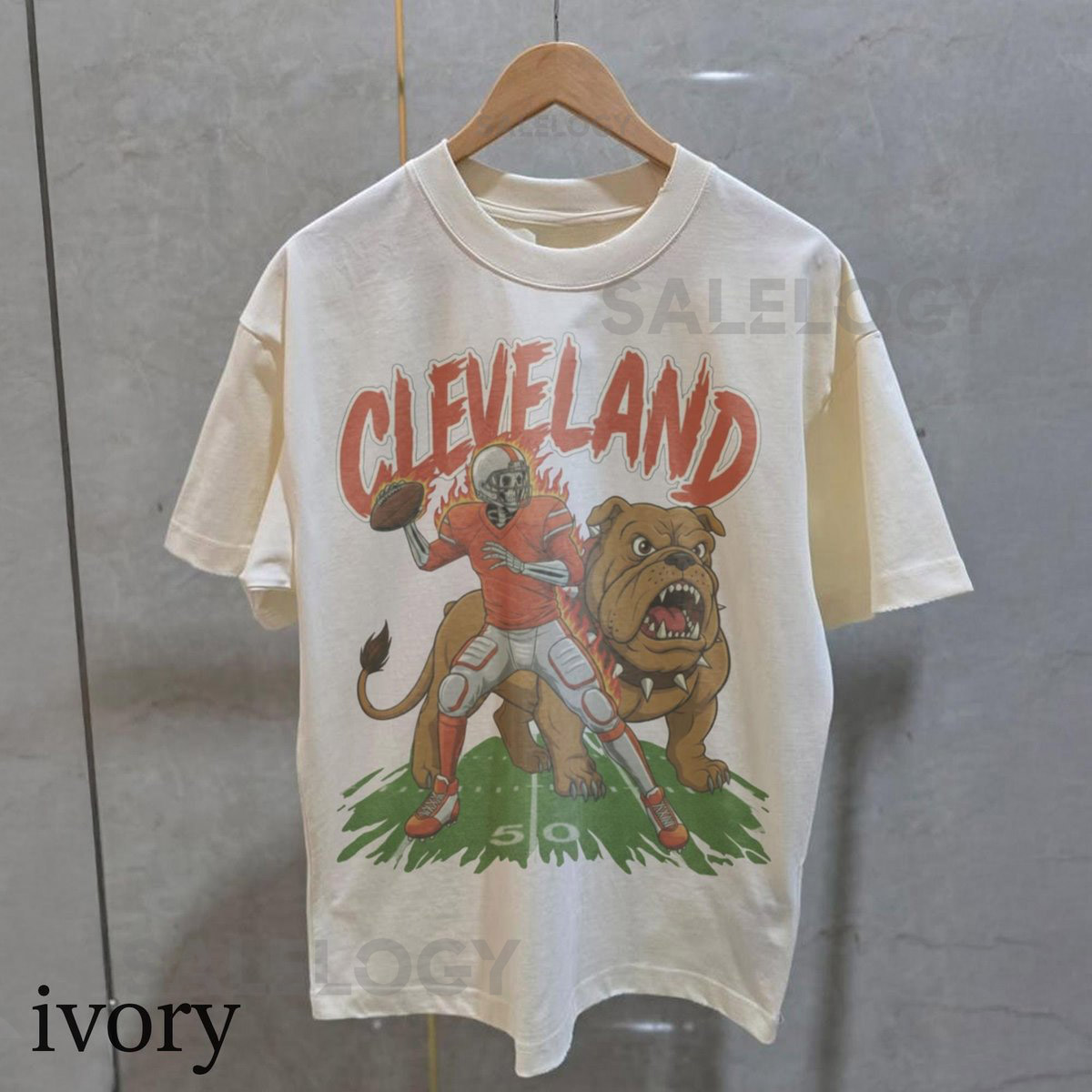 Vintage Cleveland Football Shirt Comfort Colors Browns Football Tee Retro 90s Game Day T-Shirt Old School Fan Merch_479