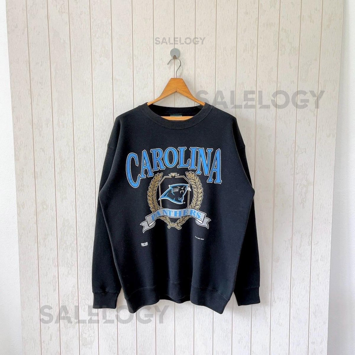 Vintage 1990s Carolina Panthers NFL sweatshirt Home Team USA size L_888