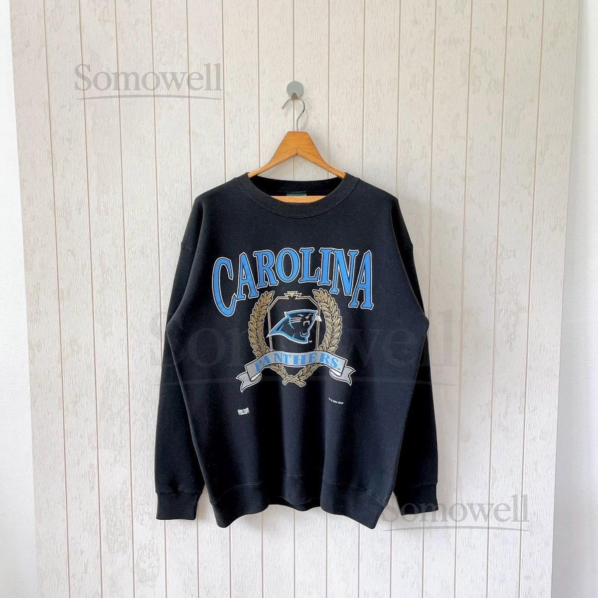 Vintage 1990s Carolina Panthers NFL sweatshirt Home Team USA size L_888