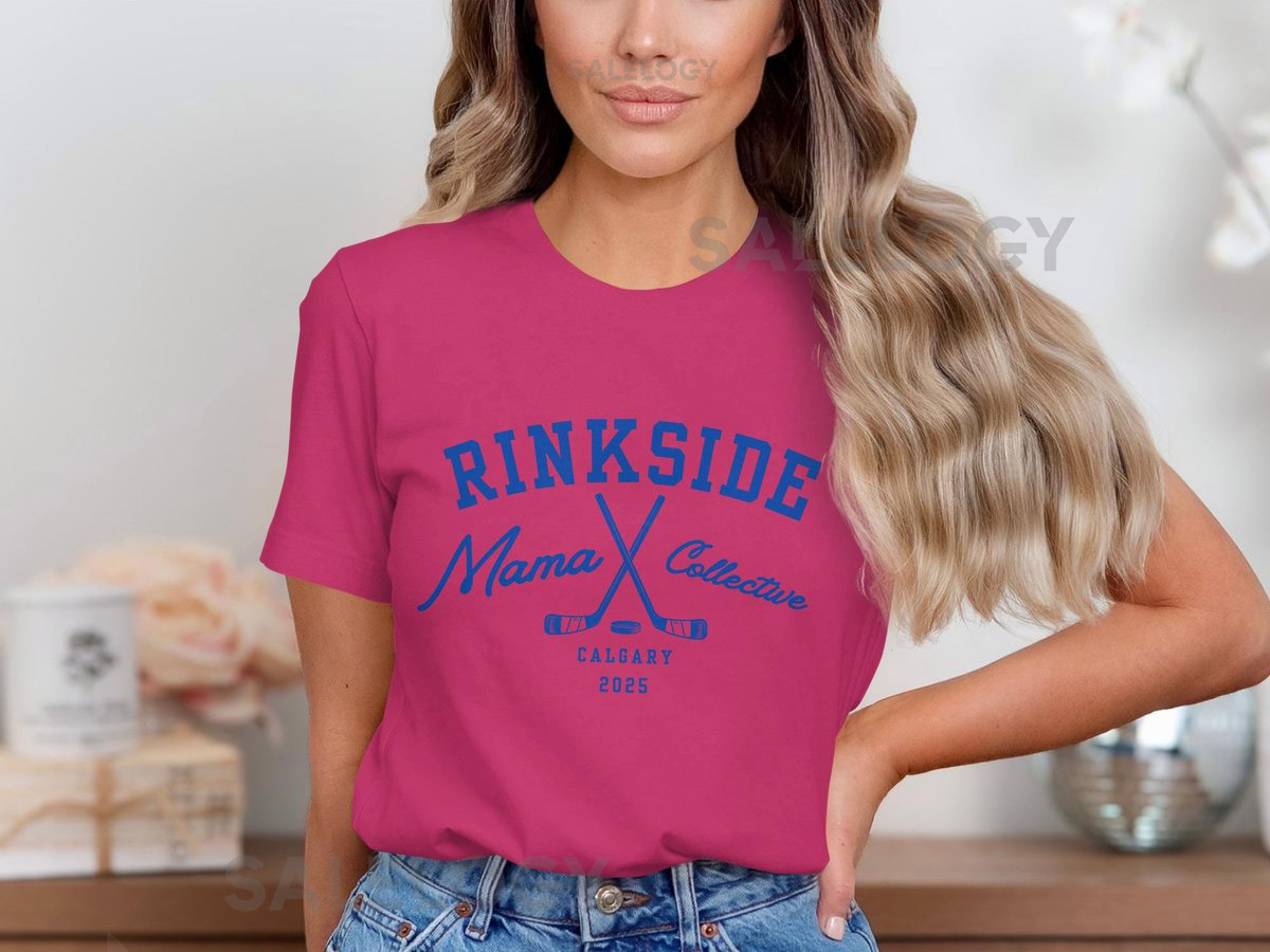 Rinkside Mama Collective T-Shirt Hockey Calgary Stylish Graphic Trendy_369