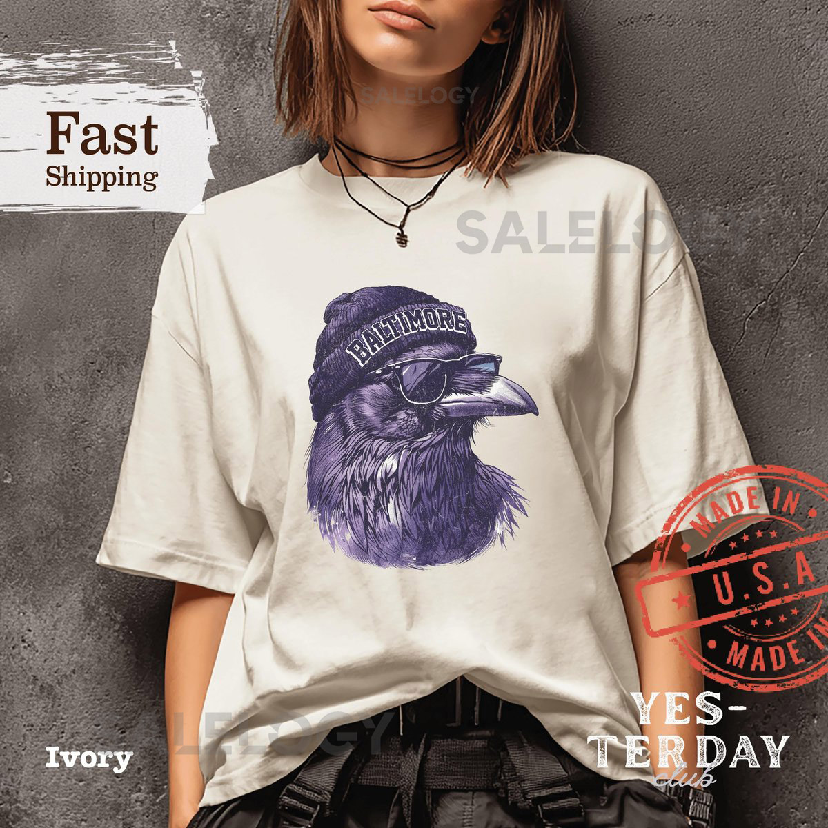 Retro Baltimore Football Mascot Shirt Game Day Tee Comfort Colors Baltimore Fan Shirt Ravens Inspired Tee Football Shirt Game Day Gift_840