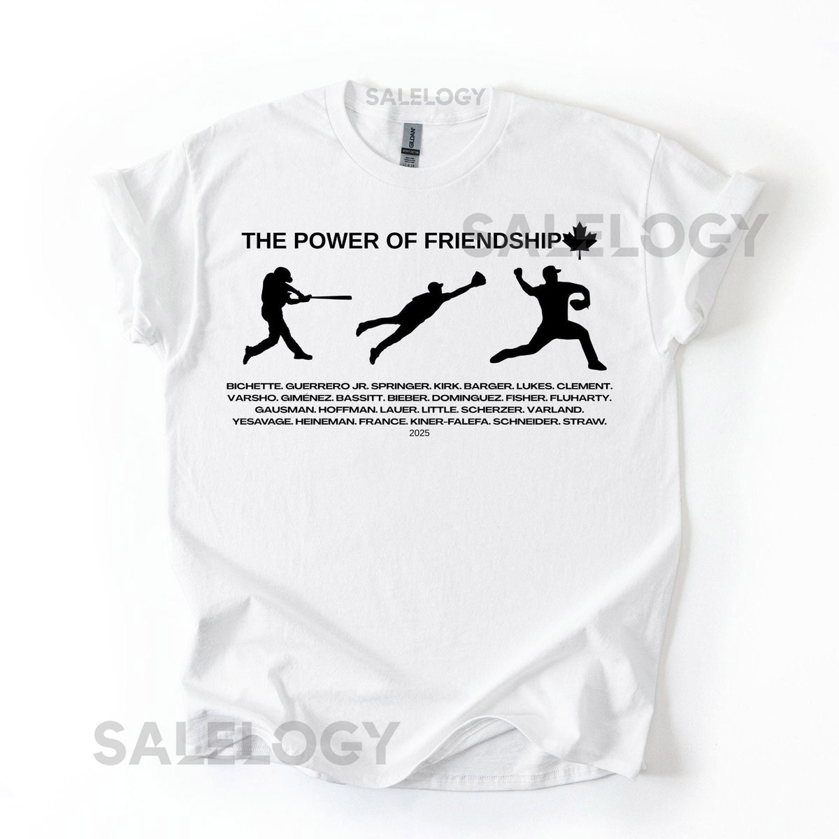 Blue Jays Player T-Shirt The Power of Friendship Toronto Baseball Modernist Graphic Tee for Fans_80