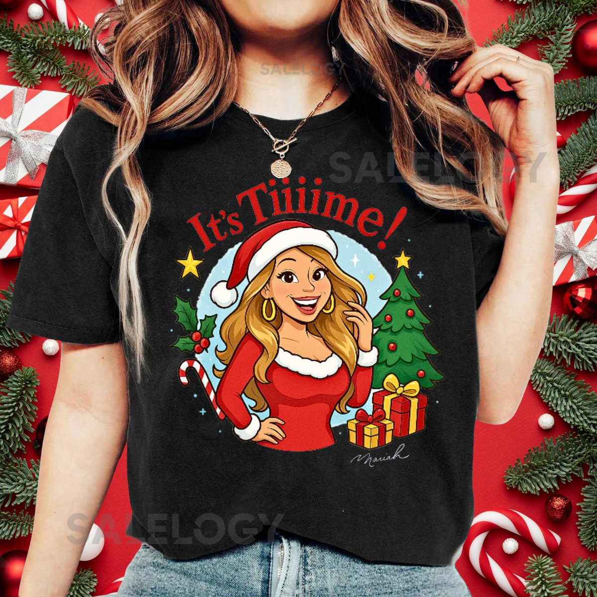 All I Want For Christmas Is Maria Carey Christmas Time Shirt Christmas Shirt Music Xmas Best Christmas Song Christmas Song It's Time_24