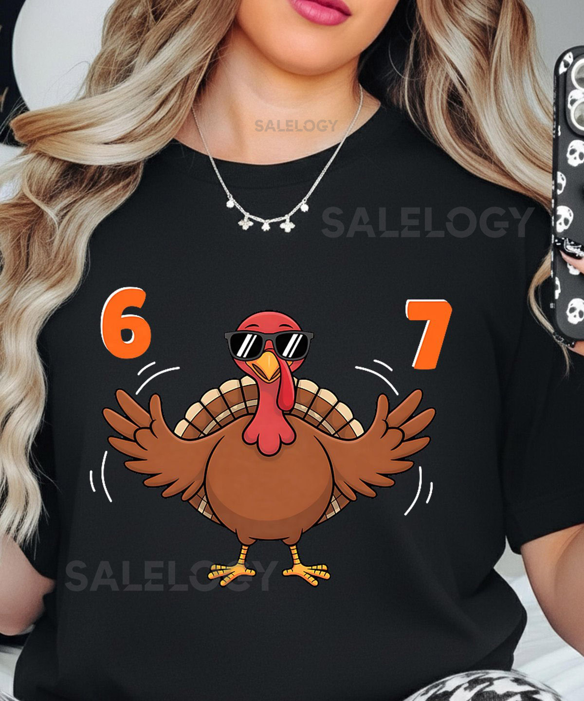 Funny 67 Thanksgiving Shirt Middle School 6 7 Funny 67 Meme Funny Turkey T-Shirt Perfect for Thanksgiving Unisex Softstyle Tee_167