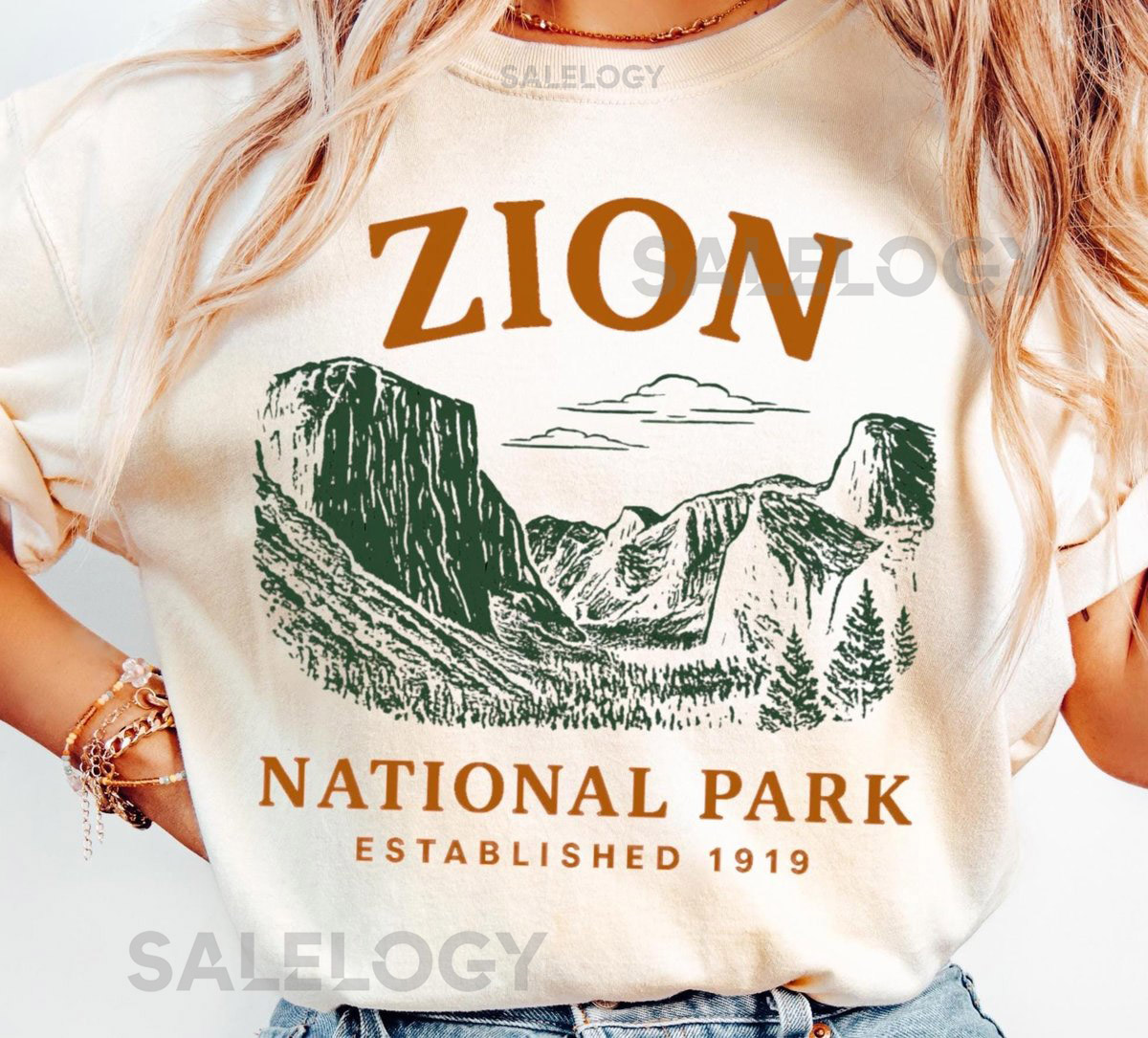 Zion National Park Comfort Colors Tshirt Utah Hiking Gift Tee_828