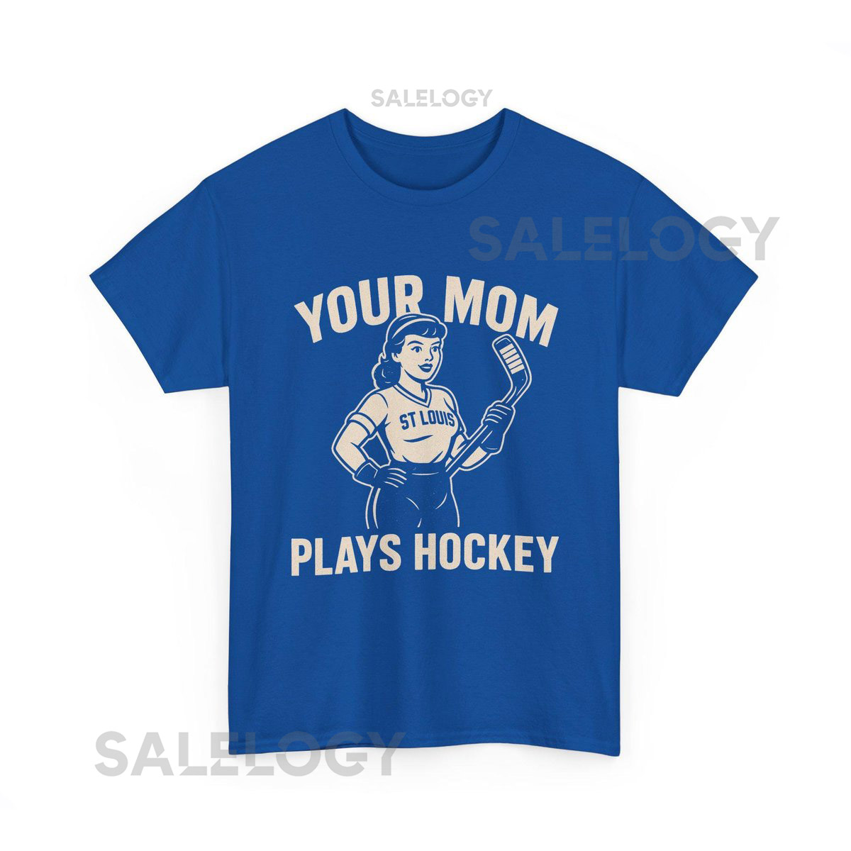 Your Mom Plays Hockey Unisex Tee Funny Sports T Shirt Gift for Hockey Moms Vintage Style Shirt Athletic Apparel_826