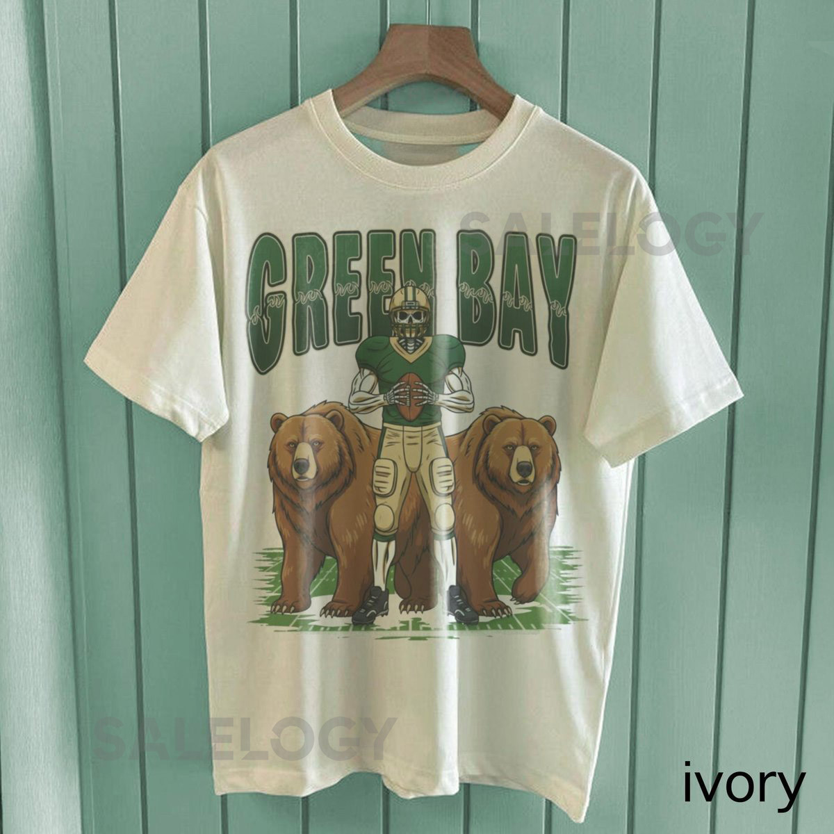 Retro Green Bay Football Shirt Comfort Colors Packers Football Tee Vintage 90s Game Day T-Shirt Old School Merch_639