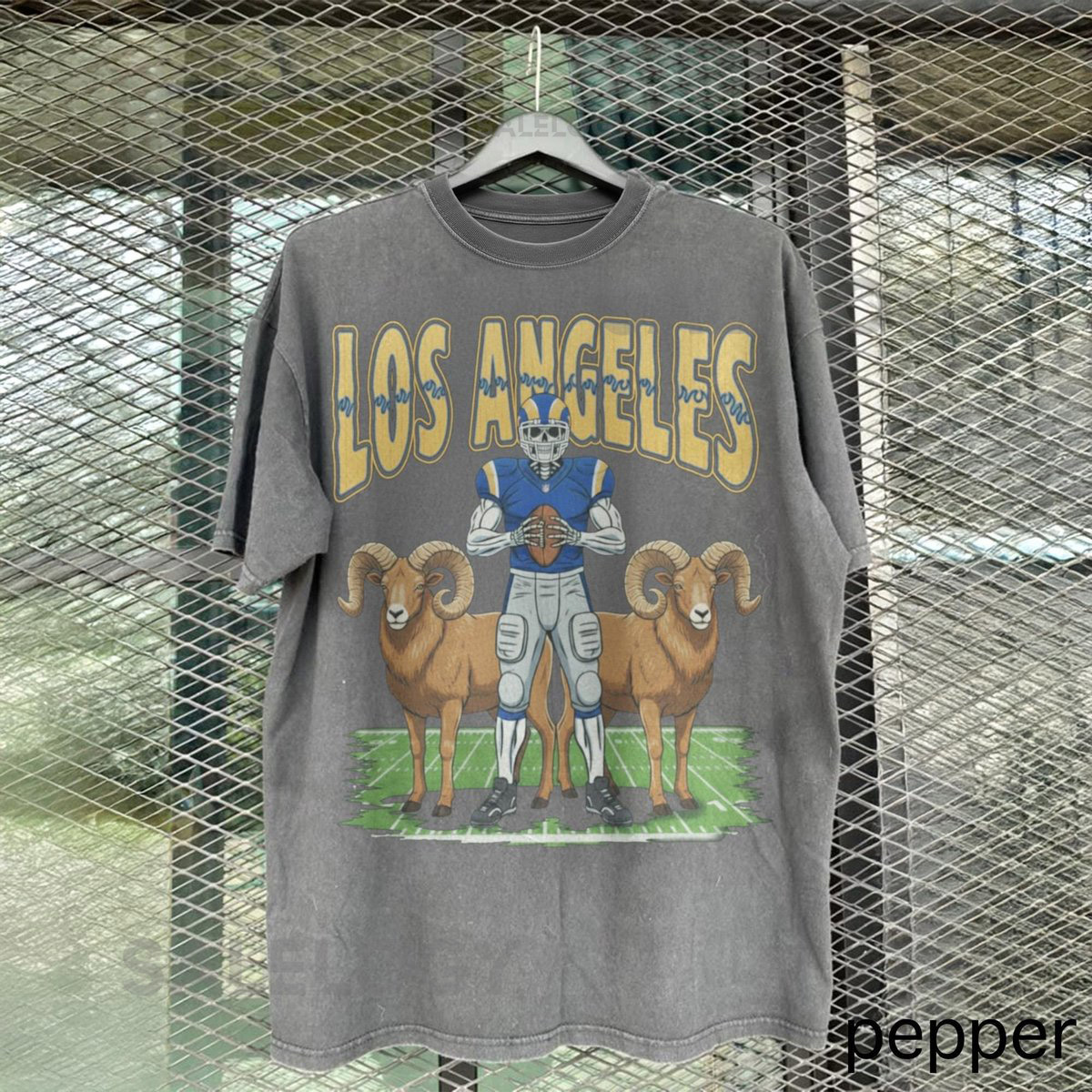 Retro Los Angeles Football Shirt Comfort Colors Rams Football Tee Vintage 90s Game Day T-Shirt Old School Fan Merch_726