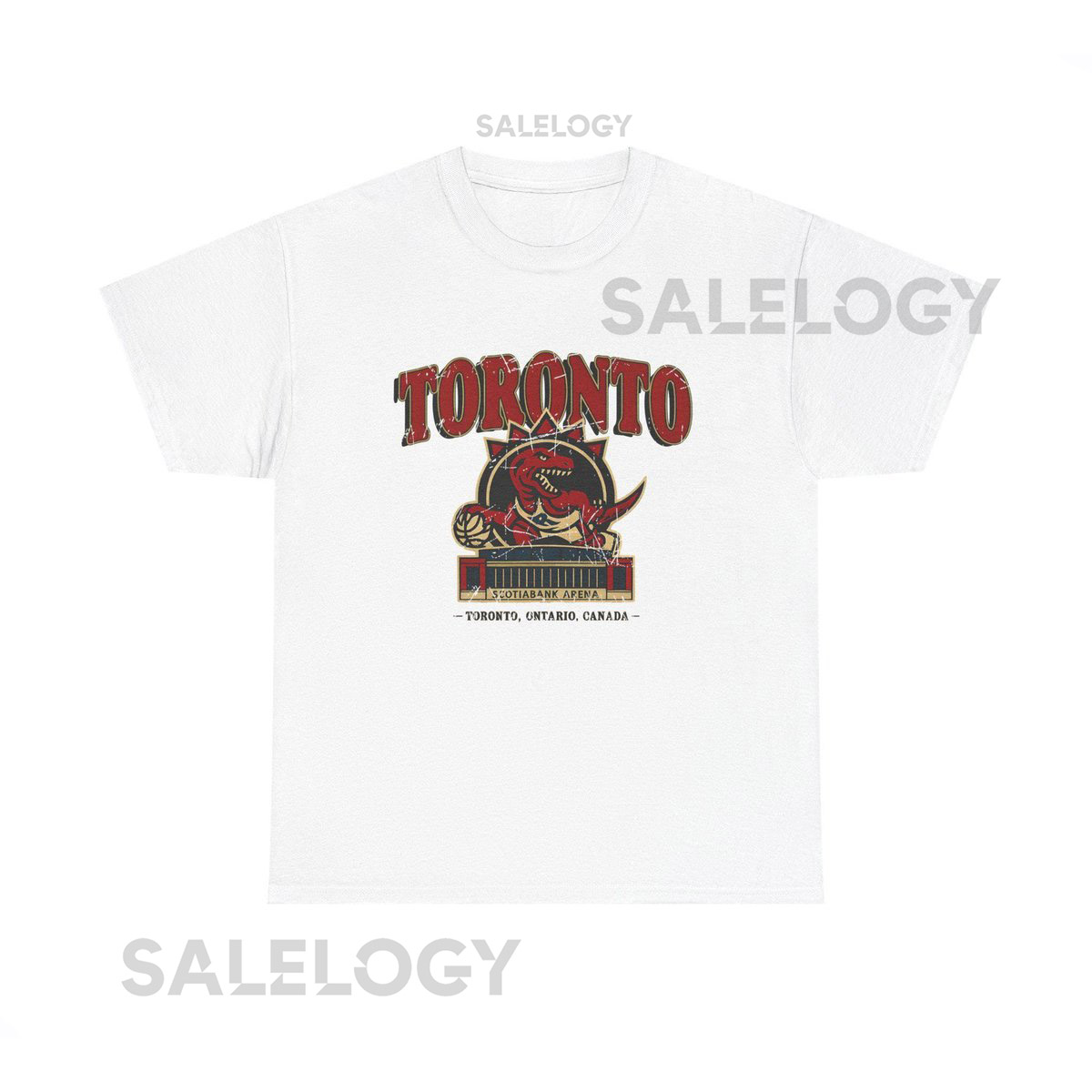 Vintage-Style Toronto Raptors Scotiabank Arena T-Shirt - Retro Basketball Graphic Tee_568