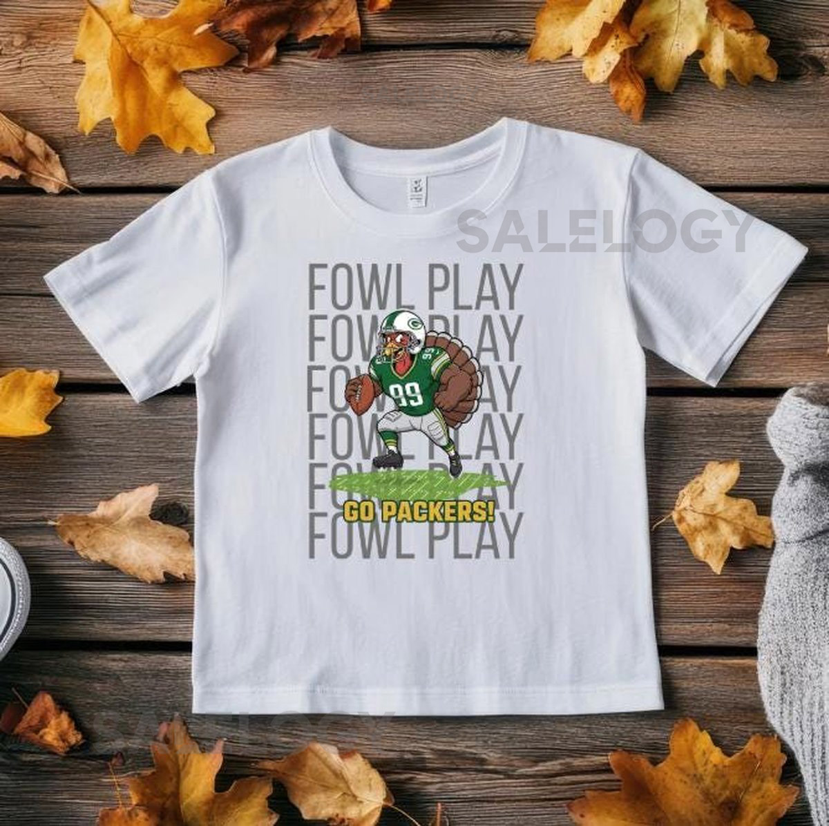 Fowl Play Football Player Tee Green Bay Inspired T-Shirt_341