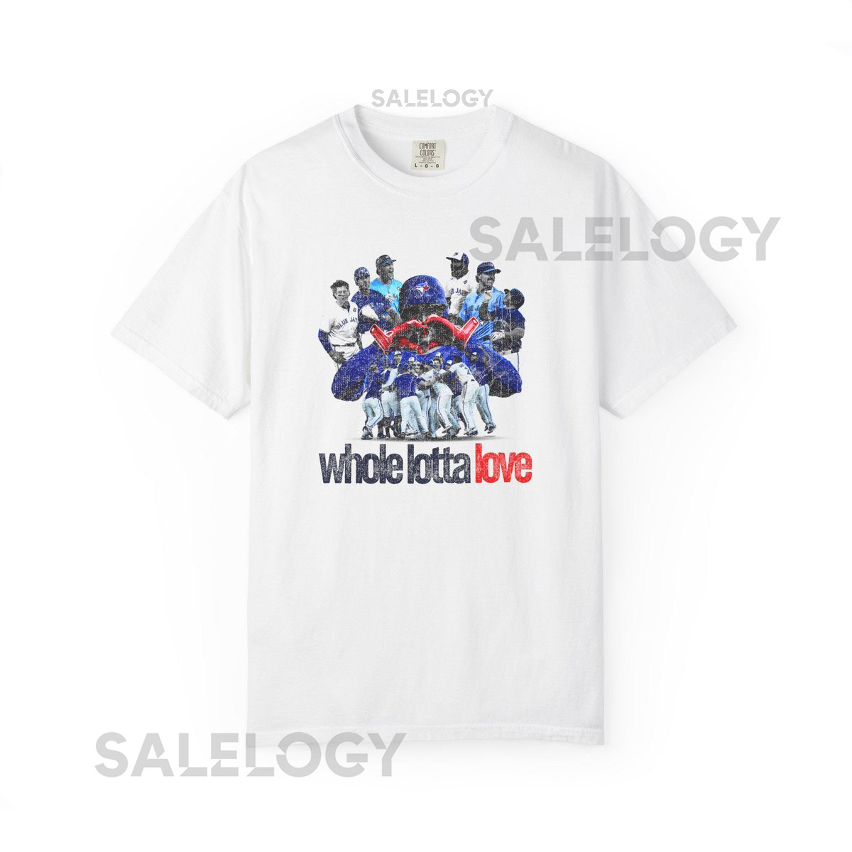 Blue Jays quotWhole Lotta Lovequot Heart Team Boxy Tee_84