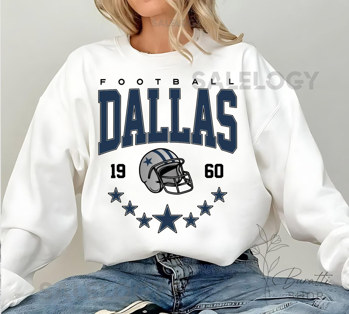 Dallas Football Vintage Style Sweatshirt T-ShirtDallas Football ShirtCowboy SweatshirtDallas ShirtFootball ShirtDallas Fans sweatshirt_269