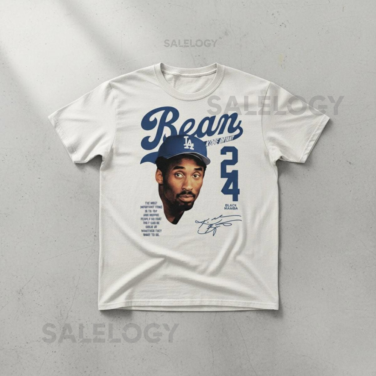 Kobe quotBeanquot Bryant Graphic T-Shirt Los Angeles Basketball 90s Retro Streetwear 90s Retro shirt DODGERS KOBE_418