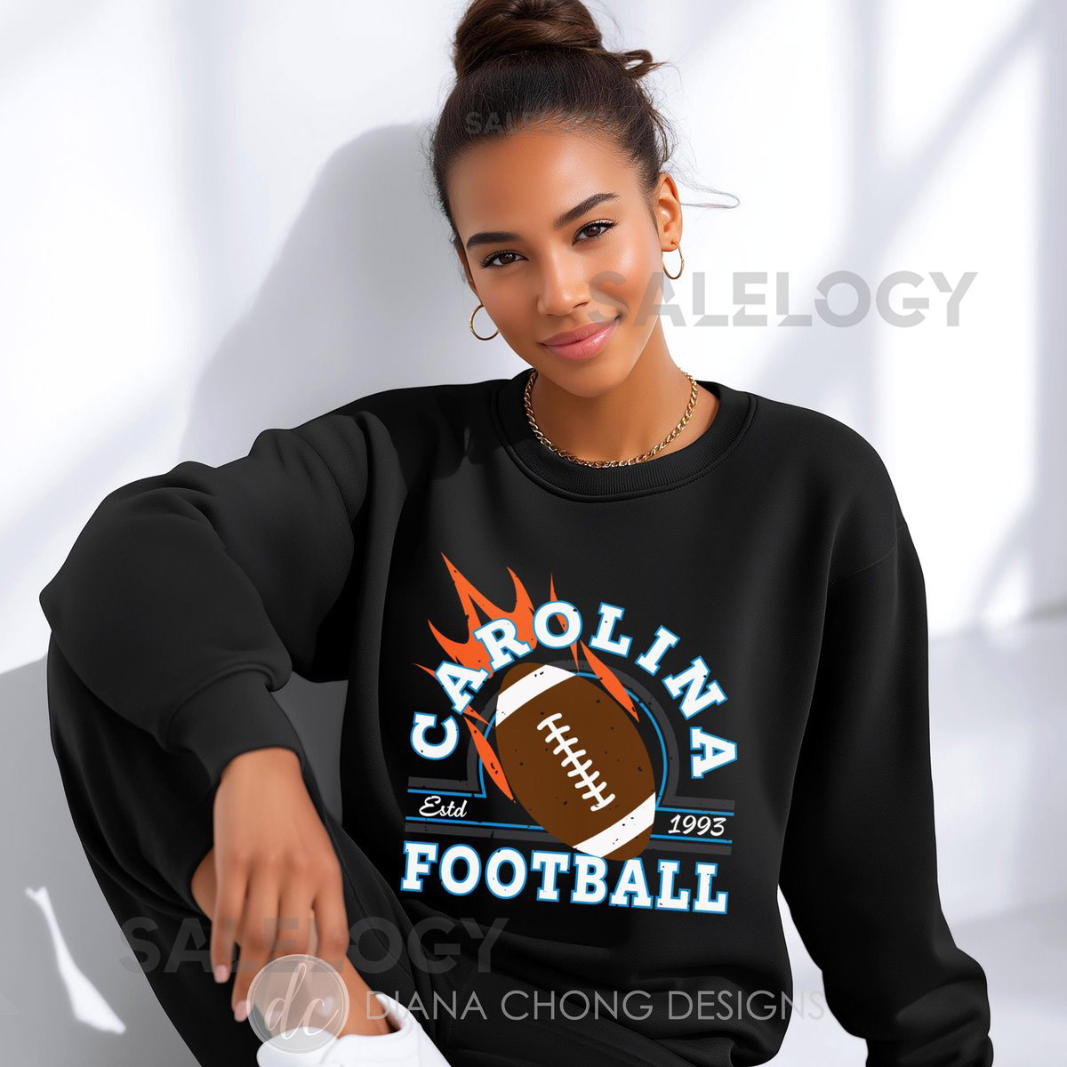 Carolina Football Sweatshirt Unisex Vintage Style Fan Apparel and Gift for HimHer_365