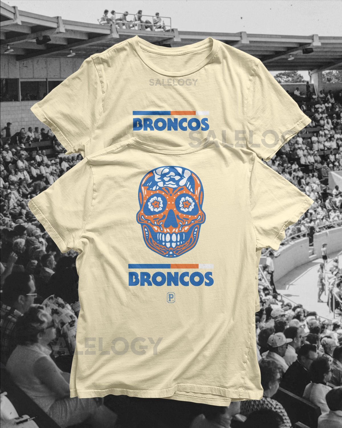 Broncos DÃa de los Muertos T-Shirt_42