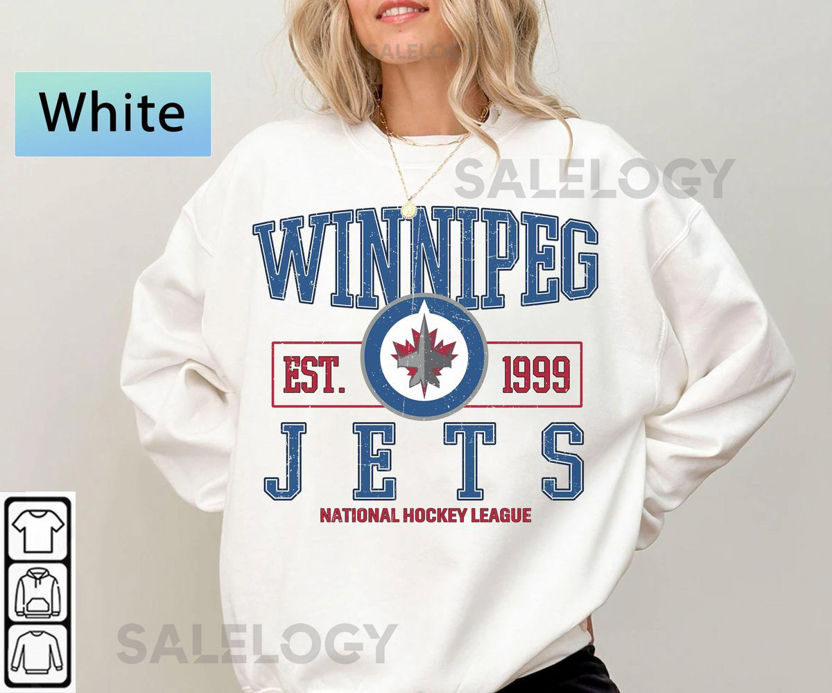 Winnipeg Jets Hockey SweatshirtVintage Graphic TeeHockey Gift For Fan Sweat TshirtRetro Hoodie_814