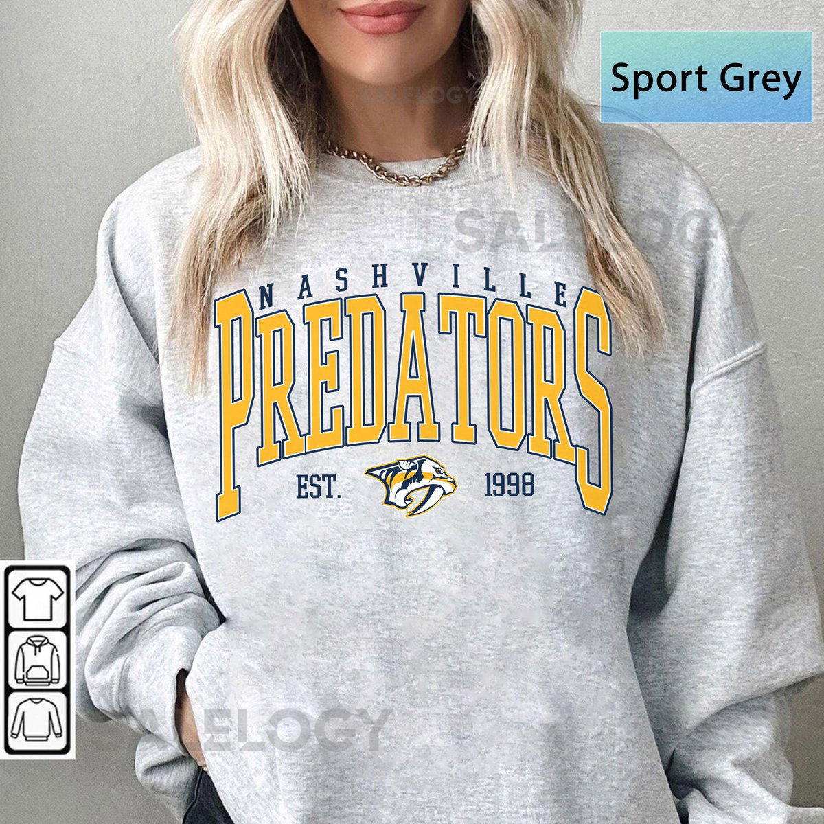 Nashville Predators Crewneck Vintage Nashville hockey sweatshirt Nashville Hockey Tee Predators Hockey hoodie sweater_328