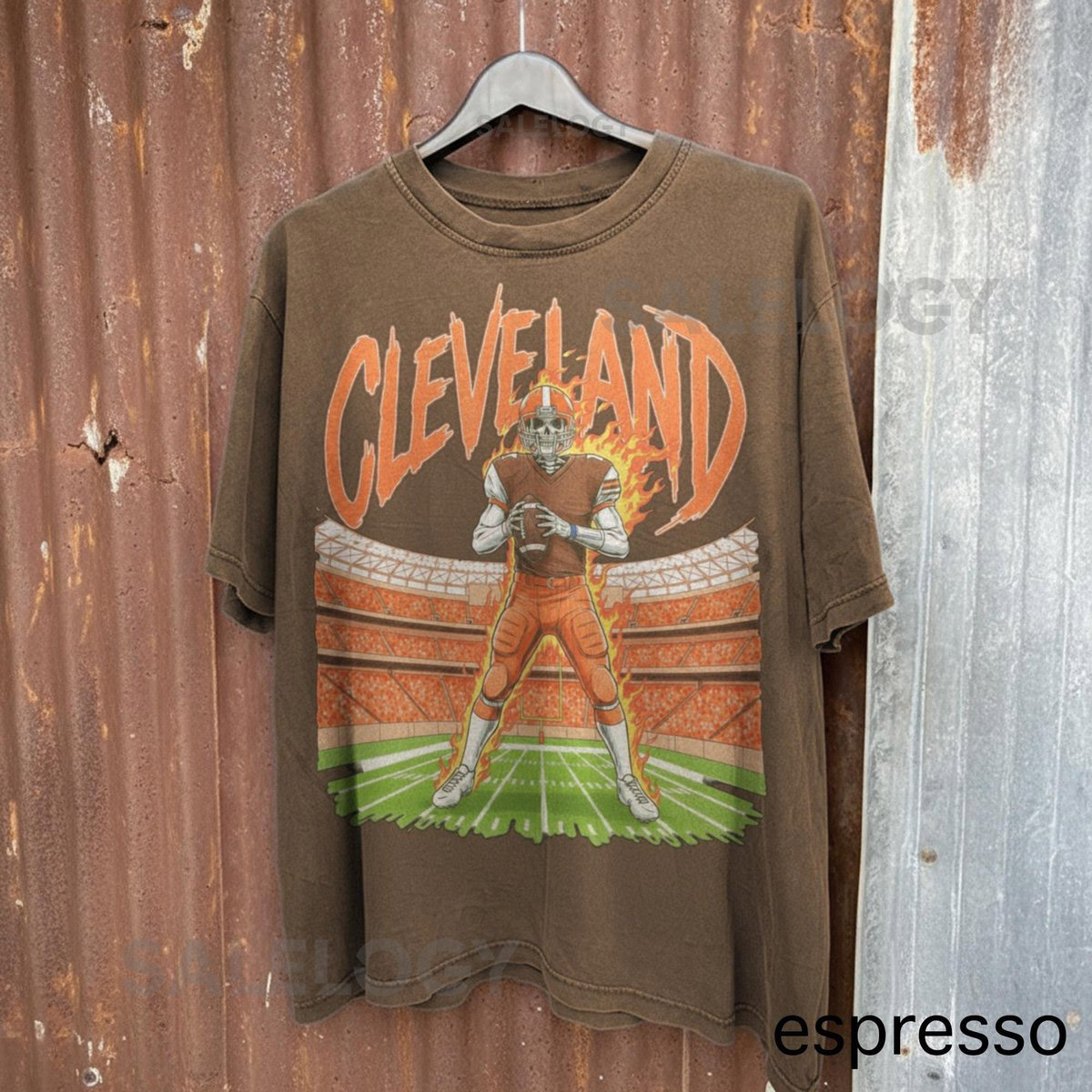 Comfort Colors Cleveland Football Tee Vintage Browns Game Day T-Shirt Retro 90s Football Fan Shirt_367