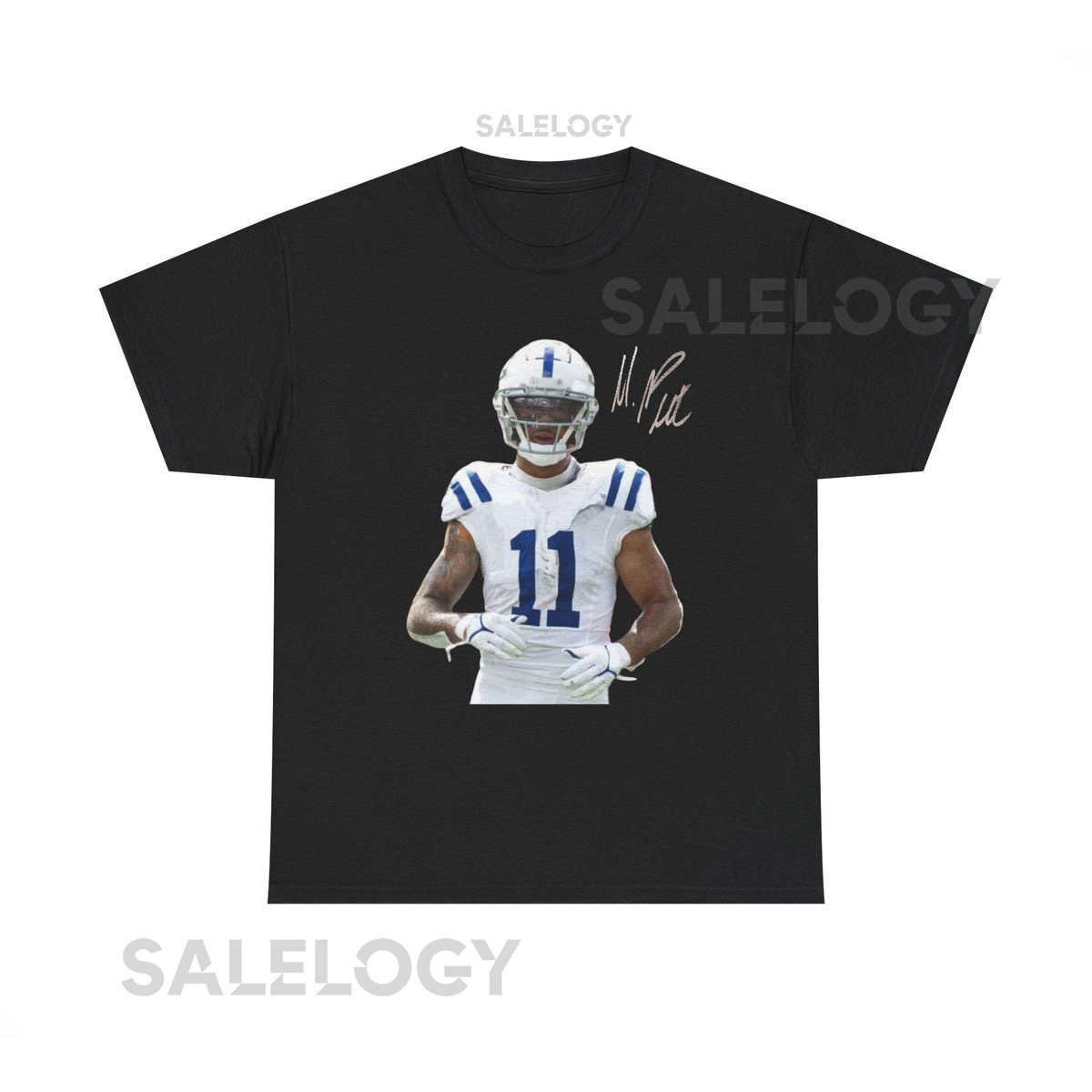 Michael Pittman Indianapolis Colts T Shirt Autograph E_765