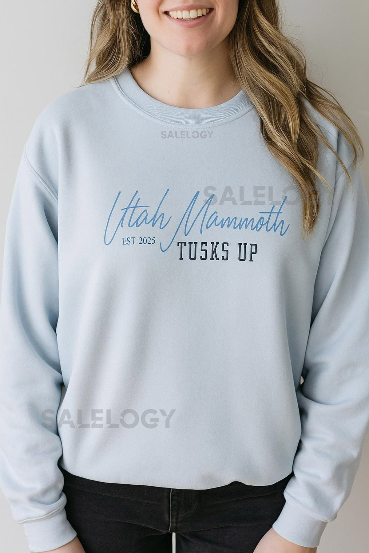 Utah Mammoth Hockey Crewneck Tusks Up Est 2025 Sweatshirt Cozy Game Day Apparel_620