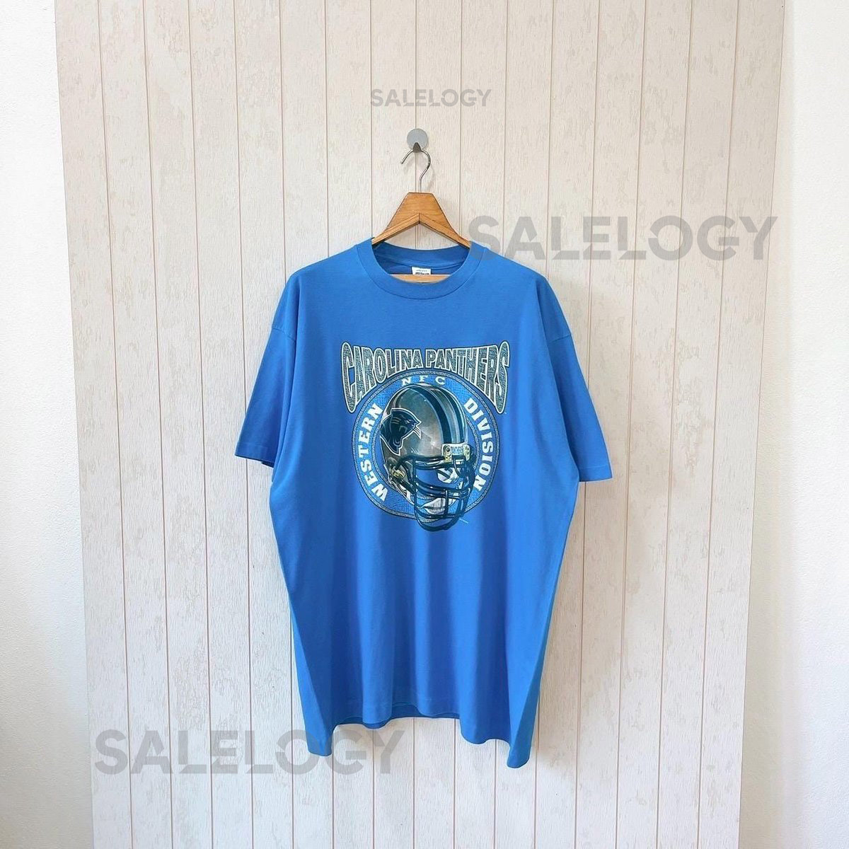 Vintage 1990s Carolina Panthers T-Shirt NFL Tee Salem USA size XL_893