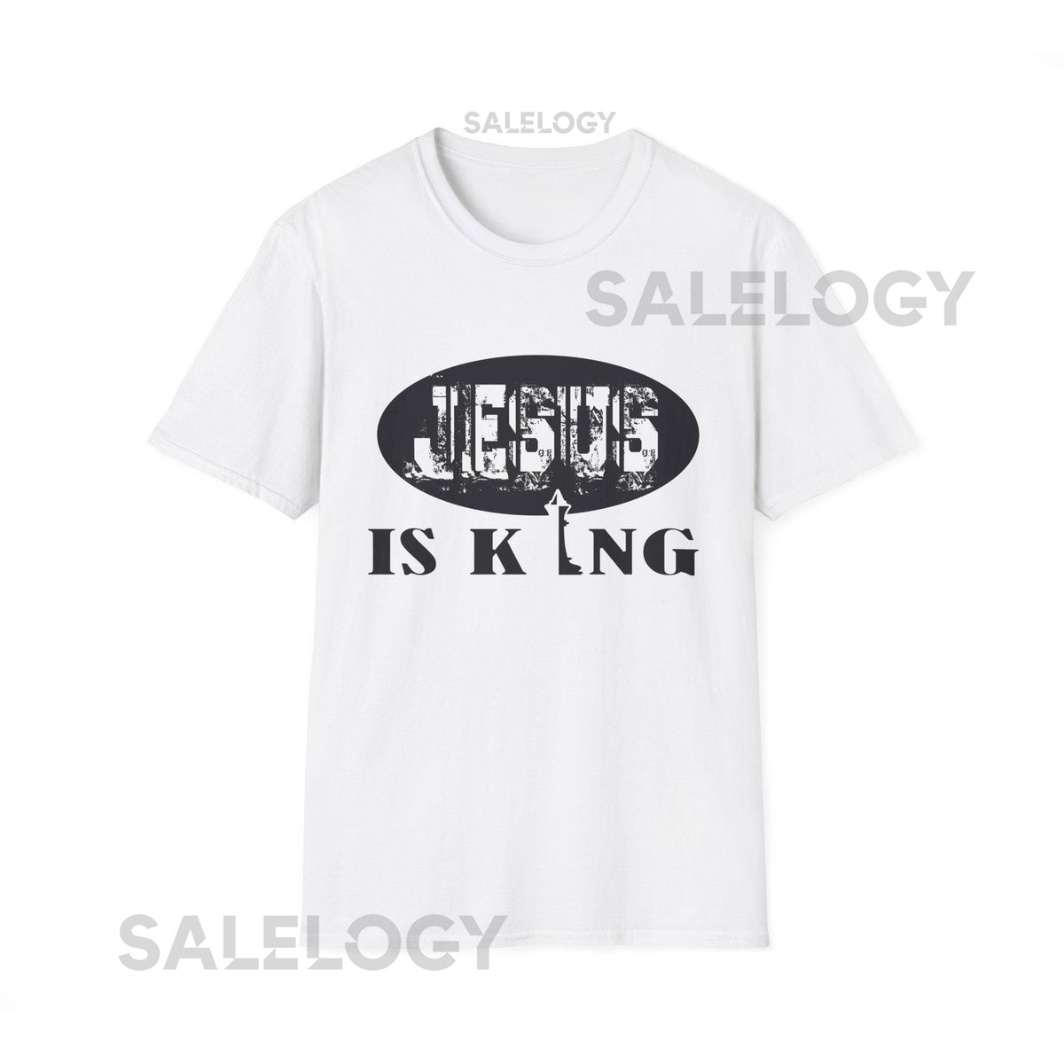 Jesus Is King T-Shirt Christian faith typography tee_212
