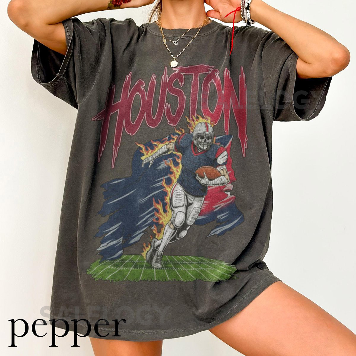 Comfort Colors Houston Football Shirt Vintage Texans Tee Retro 90s Style Game Day _60