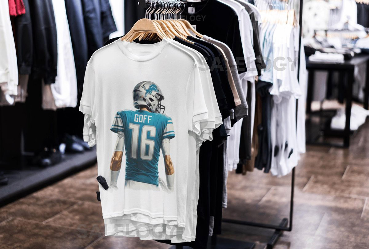 Detroit Lions Jared Goff T-Shirt NFL Fan Tee Game Day Shirt Vintage Football Gift_263