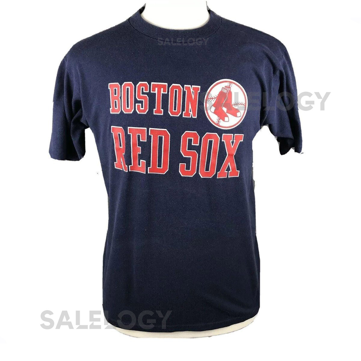 Boston Red Sox VTG 80s T-Shirt Large Single Stitch Jerzees USA Made MLB Baseball_209