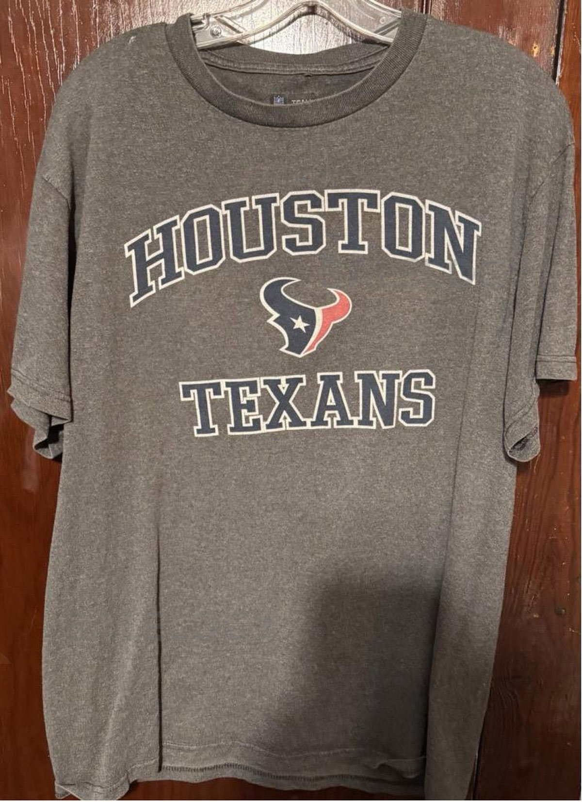 Houston Texans Tee Shirt Gray Size Men's _346