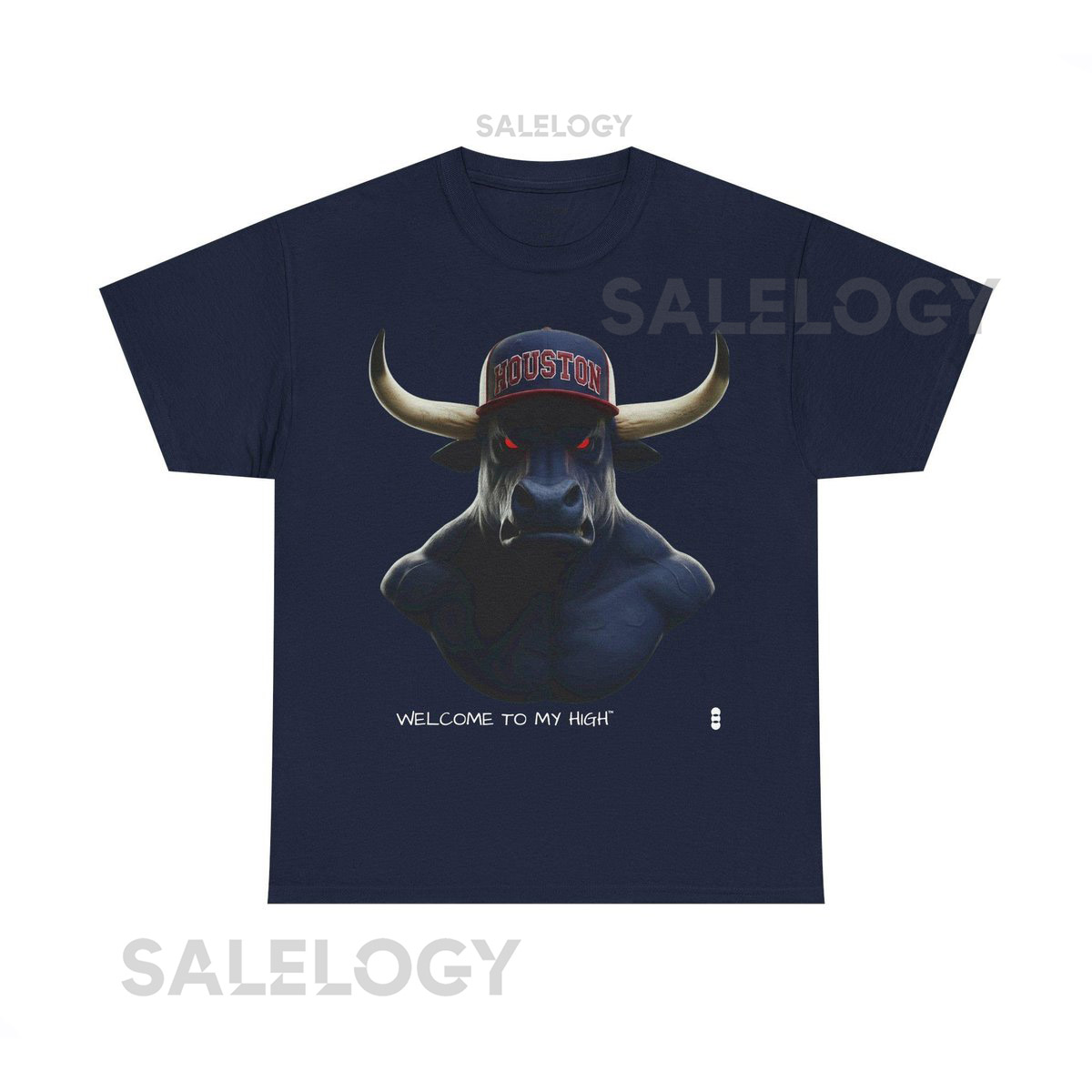 Houston Texans Longhorn Bull Football Tee NFL Unisex Cotton T_339