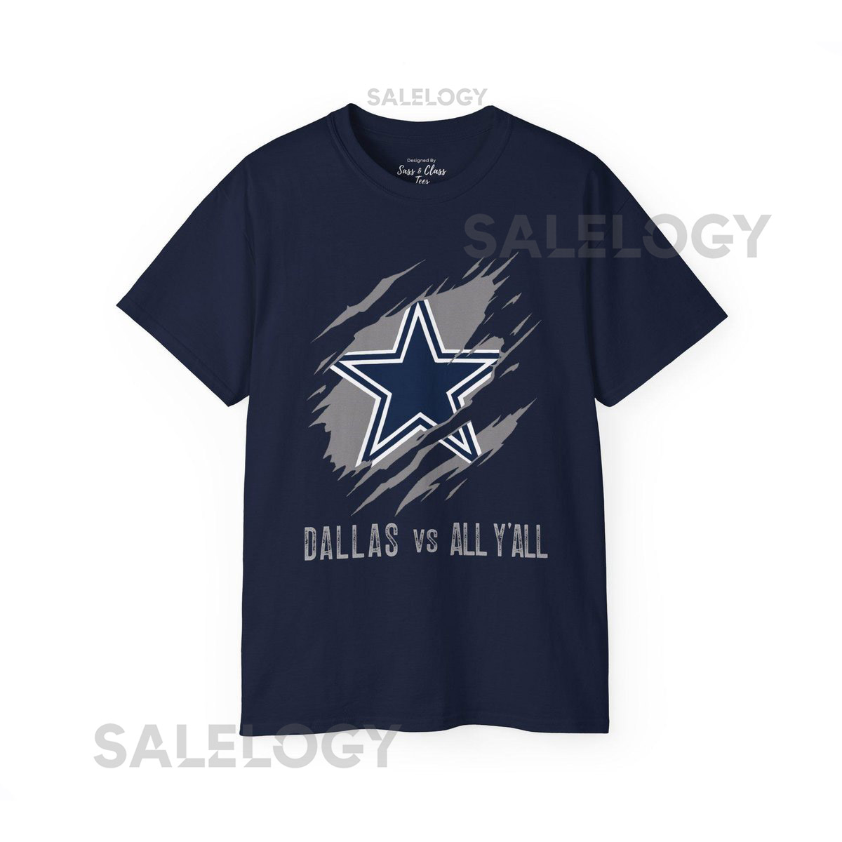 Dallas Cowboys Ripped Star Custom Graphic Tee_161