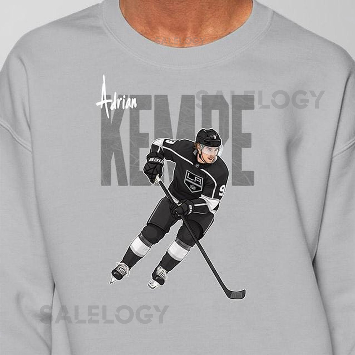 Adrian Kempe Los Angeles Kings Unisex Ice Hockey Fan T-Shirt and Sweatshirt for Kids and Adults_5