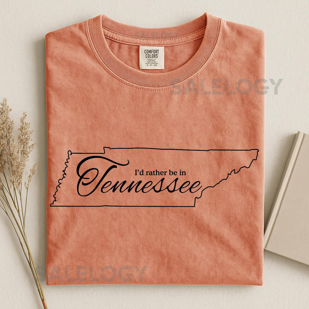 Tennessee Shirt I'd Rather Be Tee Southern Mountain Shirt Comfort Colors State Pride Tee Nashville Music Gift Cozy Fall Travel Graphic_565