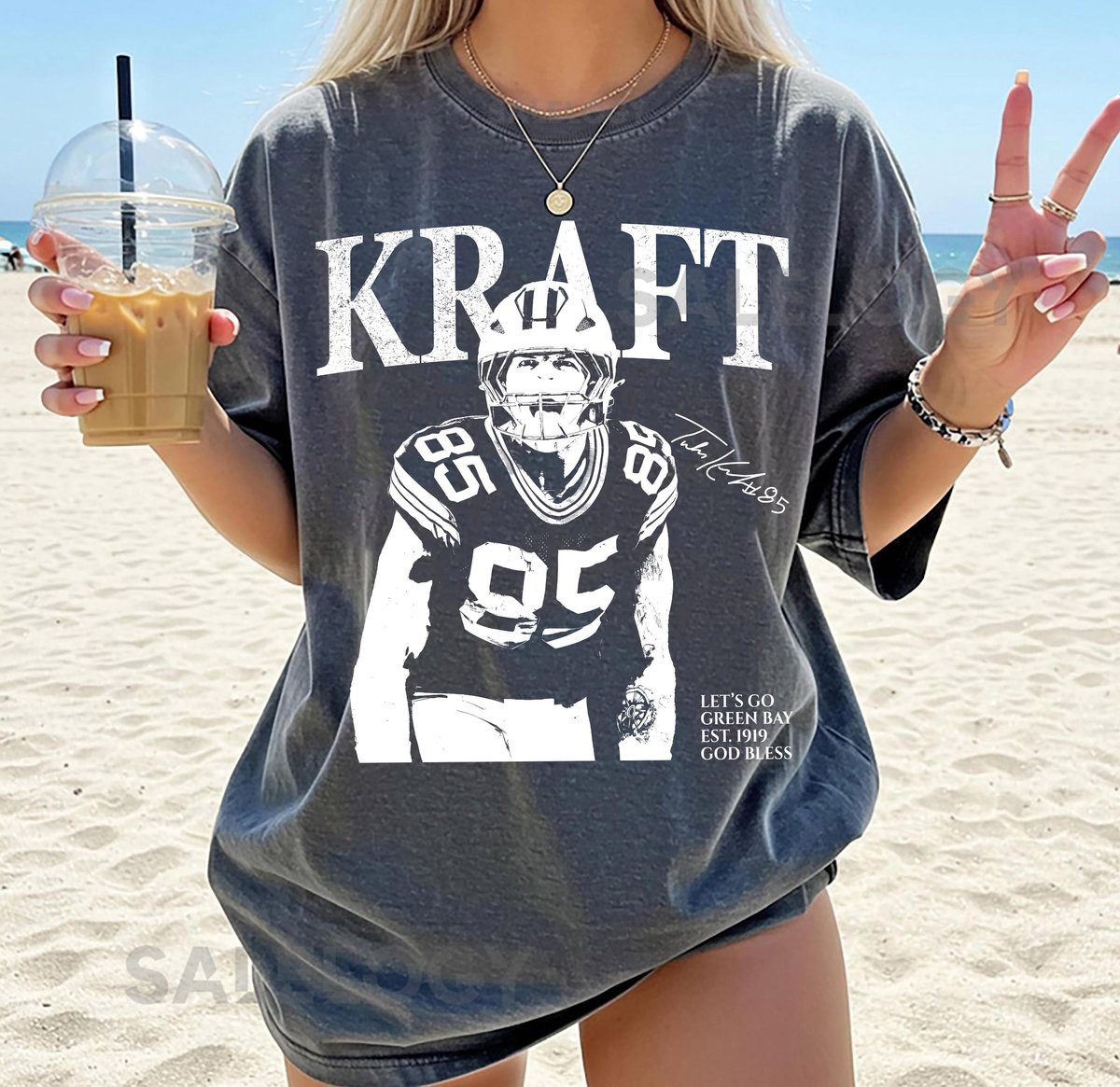 Comfort Colors Kraft Vintage T-Shirt Kraft Retro Rap Tee Game Day Tee Football Season Vintage Green Bay Football Shirt Green Bay Fans_65