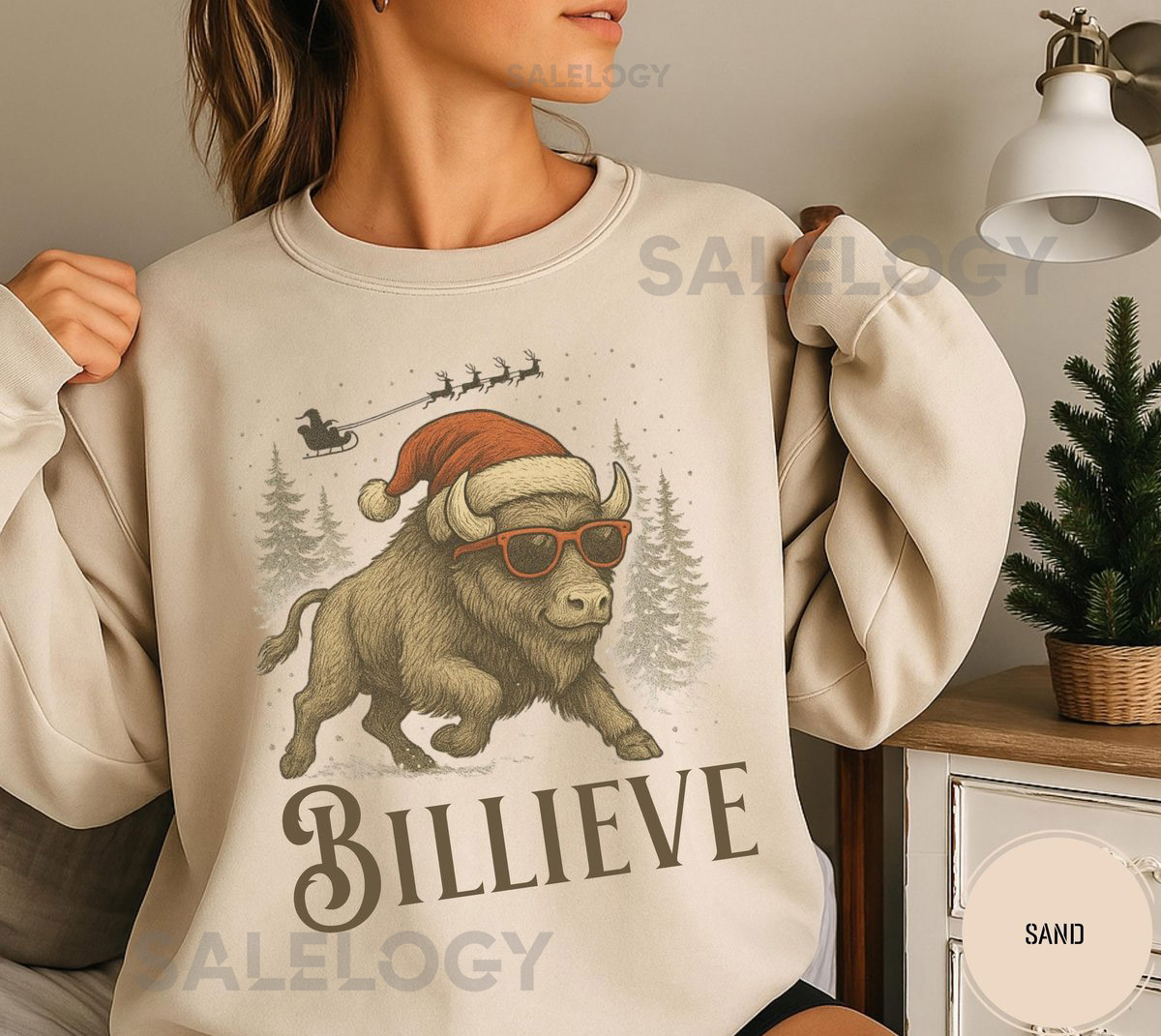 Billieve Christmas Buffalo Sweatshirt Buffalo Football Gameday ShirtBills Superbowl Tee Go Bills Christmas Gift Gameday Buffalo Wear_206