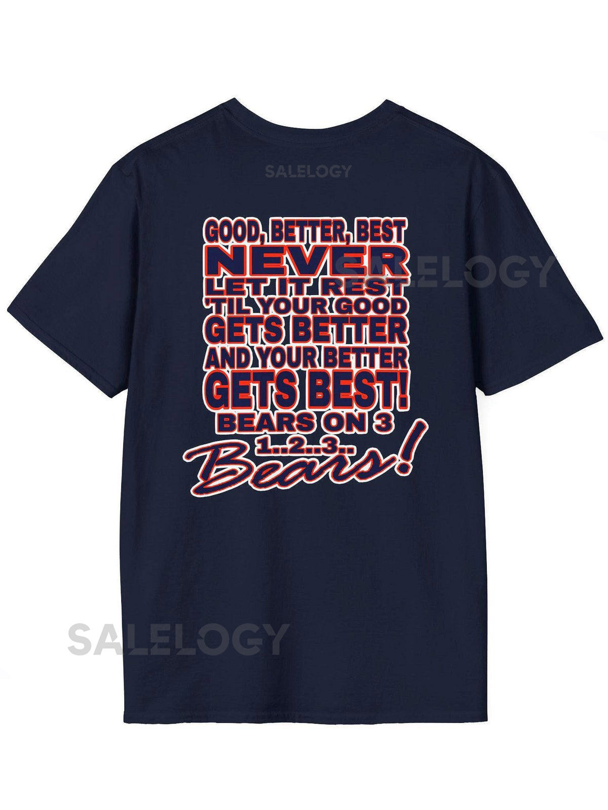 BEAR DOWN Motivational Bears T-Shirt Inspirational T-Shirt Gift for HimHer Positive Quote Tee Softstyle Shirt_182