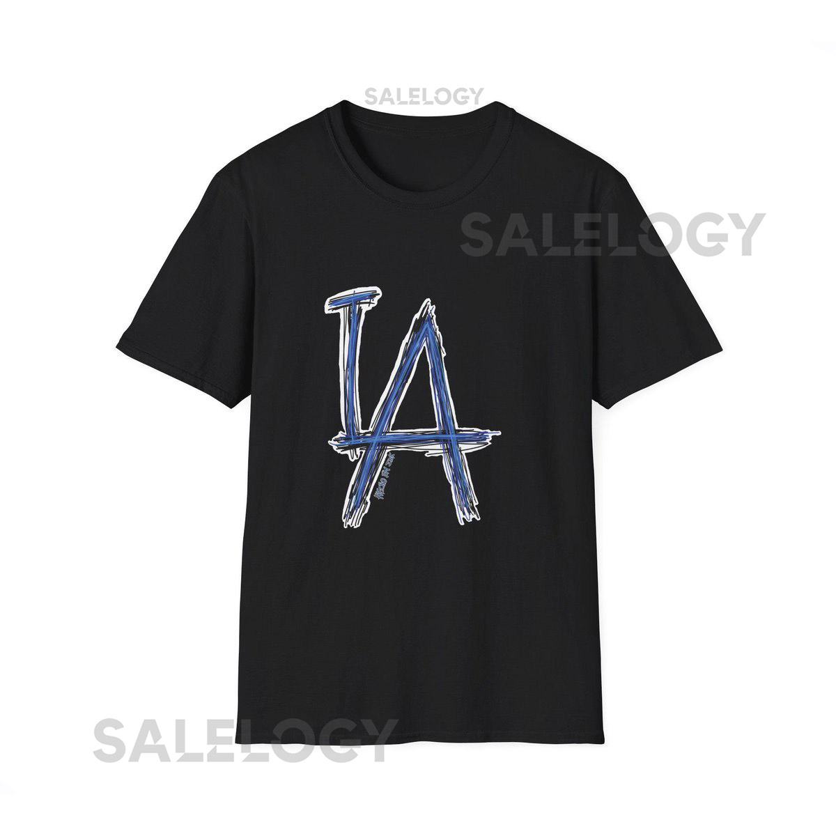 LA Brushstroke Logo T-Shirt Los Angeles A Design_243